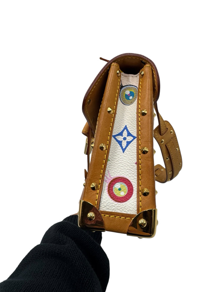 Authentic Louis Vuitton Takashi Murakami Eye Love You Monogram Rare Shoulder Bag - Limited Edition Designer Handbag for Women, Perfect for Date Night & Luxury Fashion Collectors