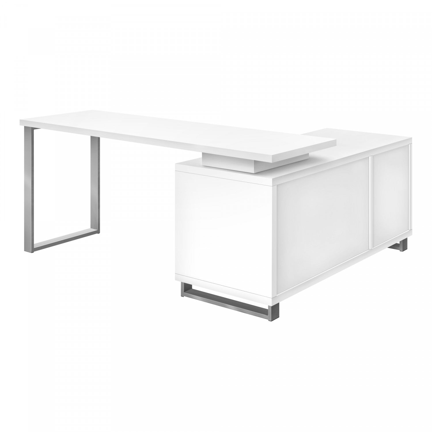 Runo Desk - Modern White Office Desk for Home & Workspace | Ergonomic Study & Workstation Solution