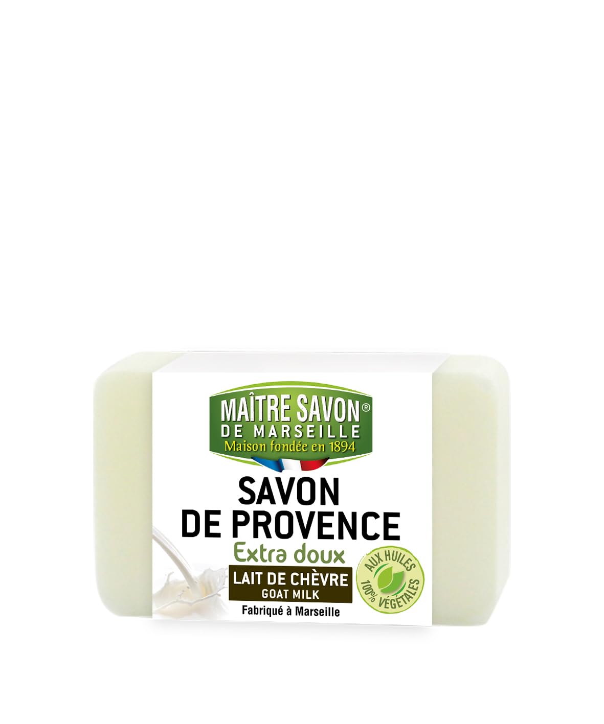 Provence Goat Milk Soap Bar - 100g (3.5 oz) Natural Moisturizing & Gentle Cleansing for Dry & Sensitive Skin - Perfect for Bath, Shower & Gift