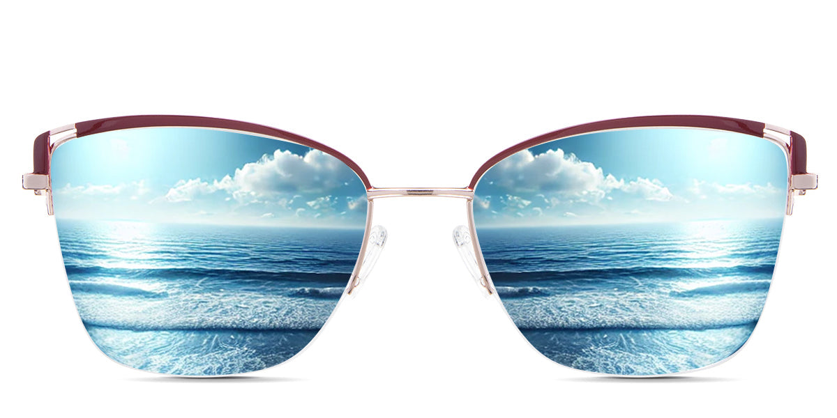 Phoebe Women's Prescription Sunglasses - UV Protection, Polarized Lenses, Stylish Frames for Driving, Outdoor Activities & Fashion