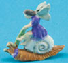 Fairy on a Snail - Whimsical Garden Decor for Outdoor Fairy Gardens & Indoor Home Decor
