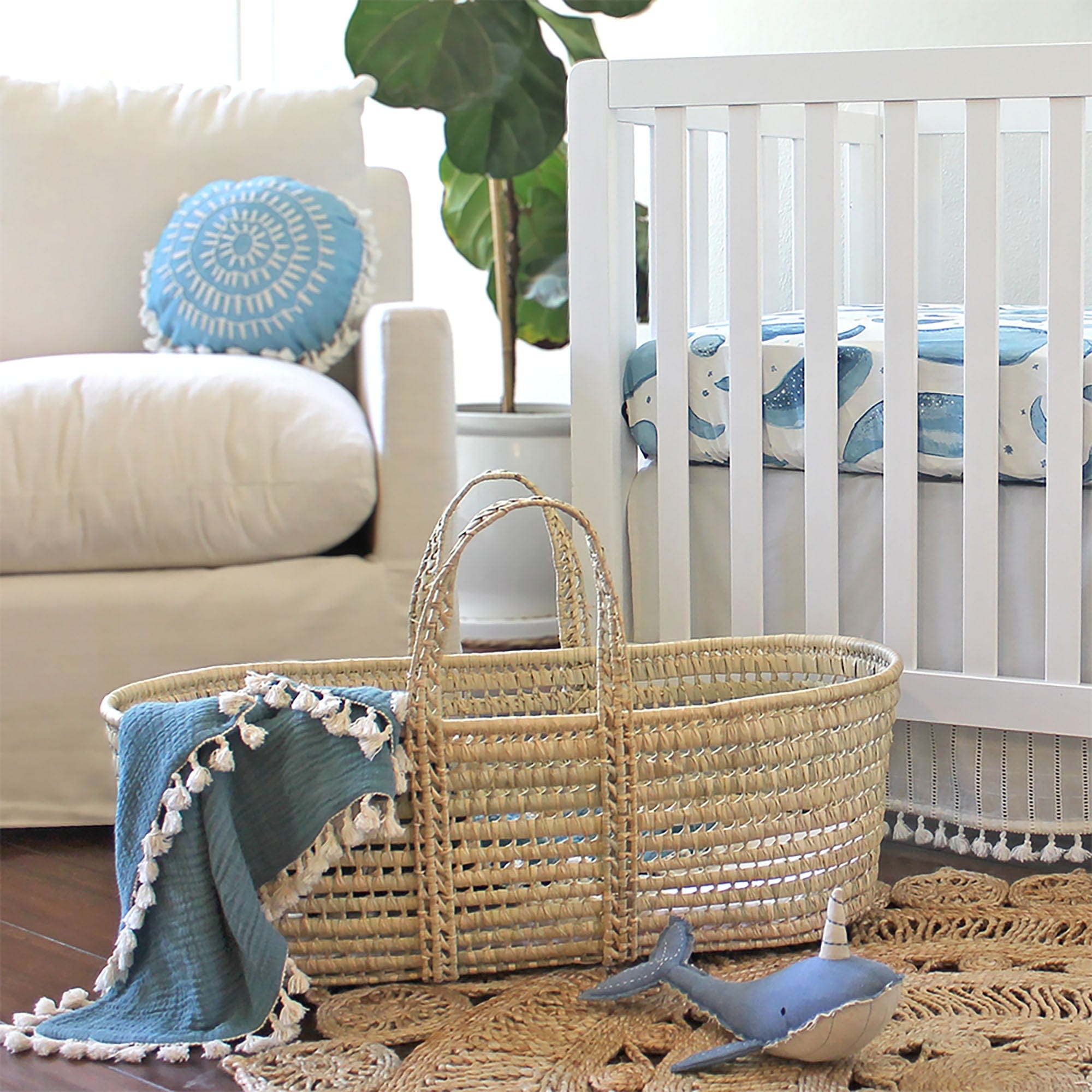 6-Layer Muslin Baby Blanket by Crane - Soft, Breathable & Lightweight for Swaddling, Nursing & Stroller Use