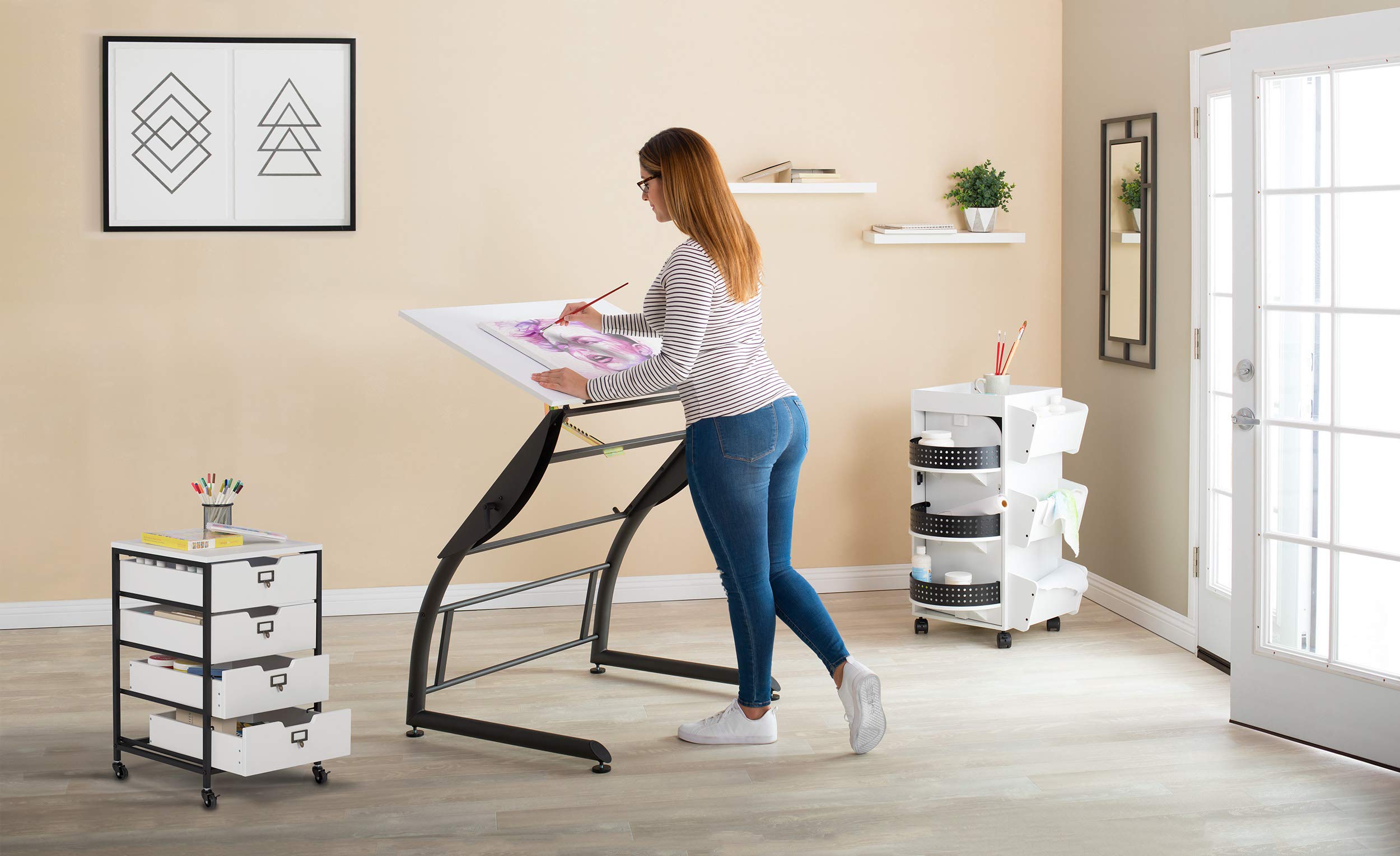 SD STUDIO DESIGNS Adjustable Height Drawing Table - 35.25
