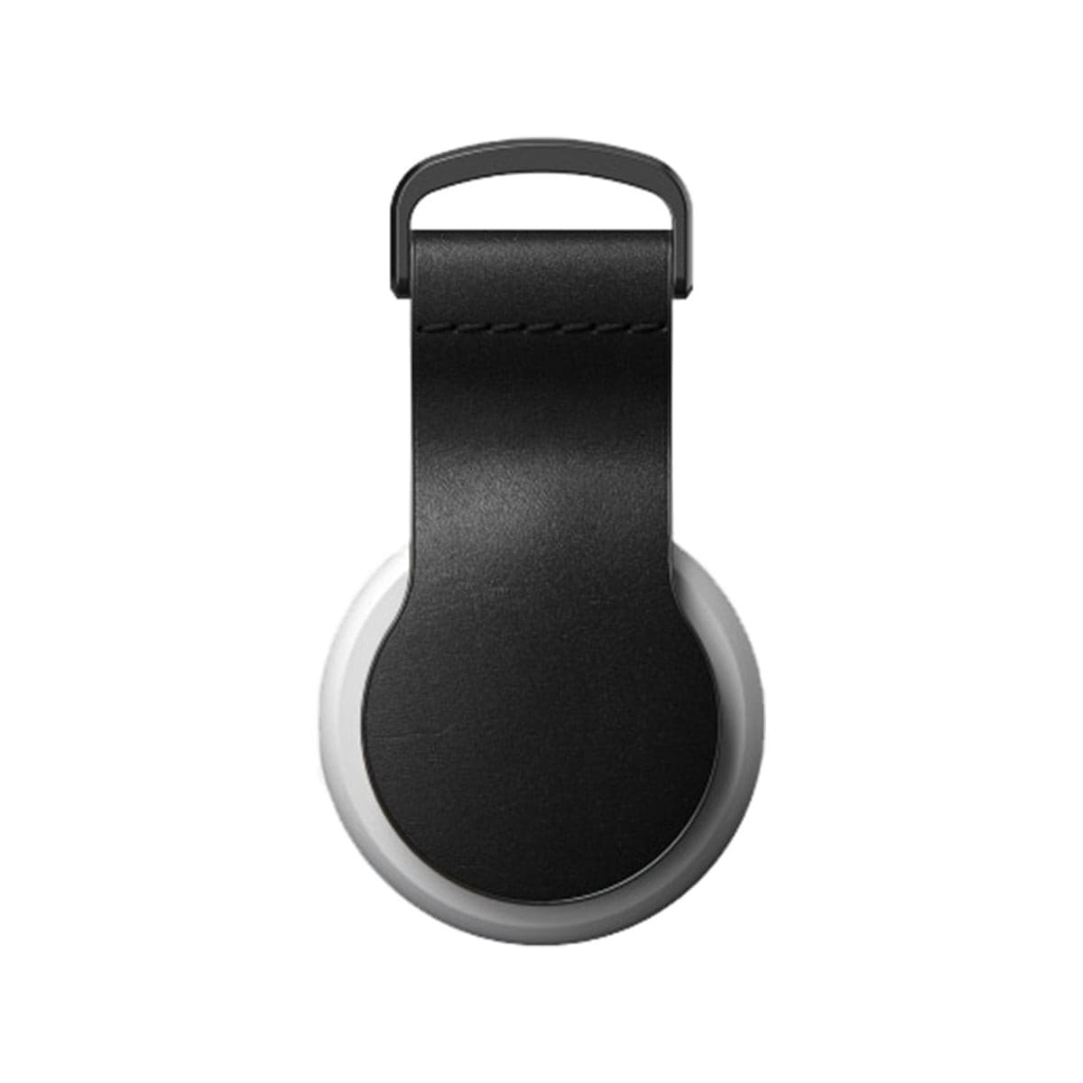 Premium NOMAD Leather Loop for Apple AirTag - Genuine Black Horween Leather - Perfect for Keys, Wallets & Luggage Tracking