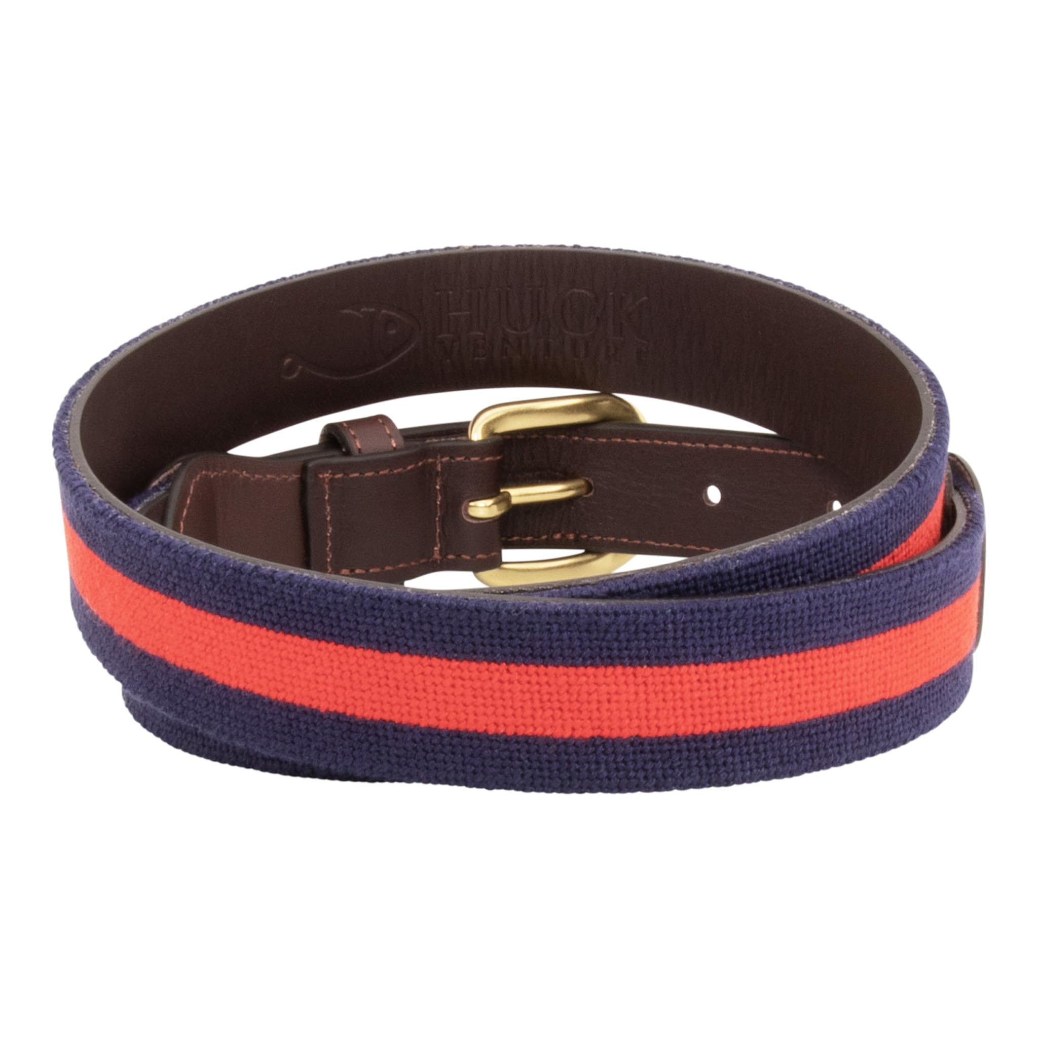 Premium Full Grain Leather Needlepoint Belts for Men - Handcrafted with Cotton Thread & Solid Brass Buckle - Perfect for Casual, Business & Formal Wear