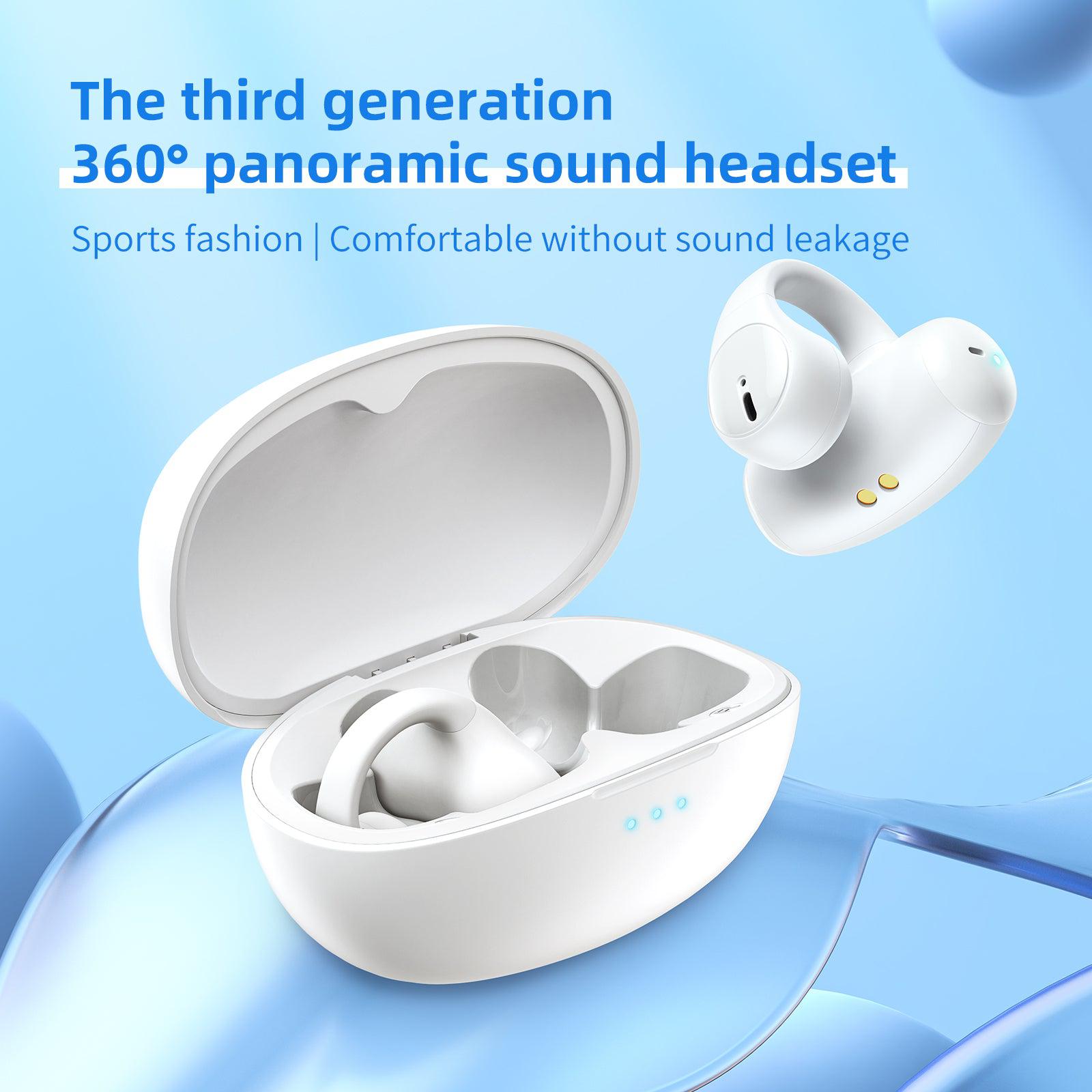 ONIKUMA T306 TWS Clip-On Bluetooth Headphones, BT 5.3 Wireless Earbuds with Stereo HIFI Sound - Perfect for Running, Gym Workouts & Outdoor Activities