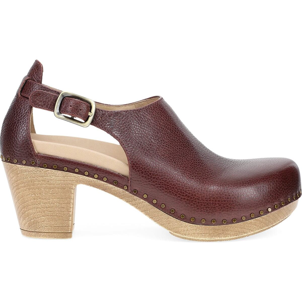 DANSKO SASSY MILLED BURNISHED Leather Clogs - Comfortable Slip-Resistant Shoes for Nurses, Chefs & Healthcare Workers