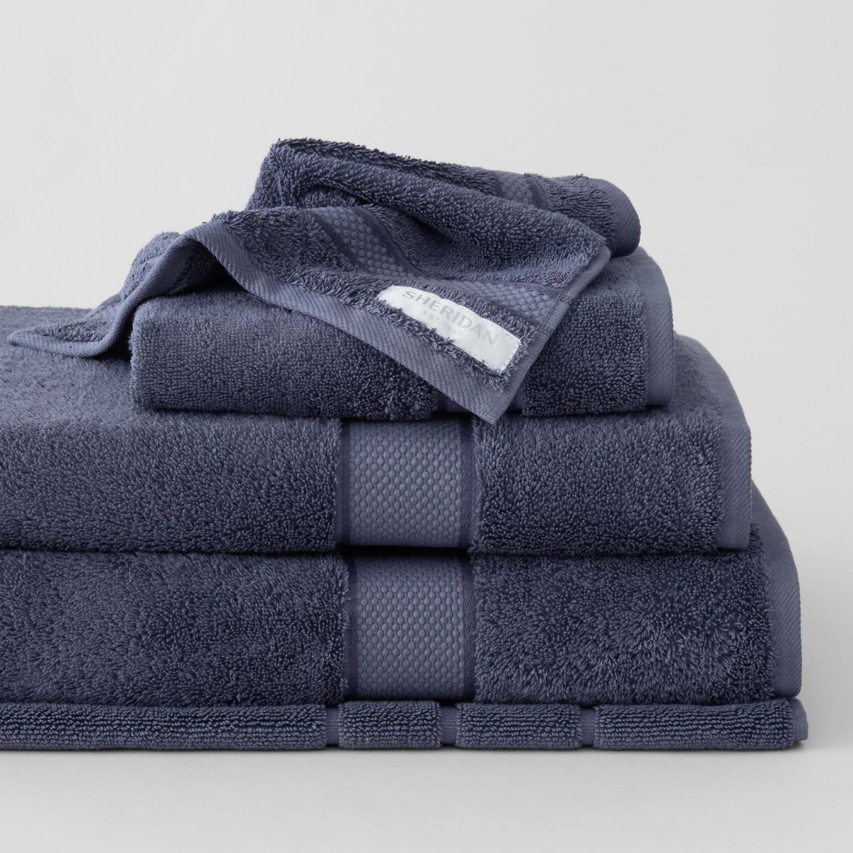 Luxury Egyptian Cotton Bath Towels Set - Super Soft & Absorbent 6-Piece Towel Collection by Sheridan | Perfect for Spa, Bathroom, and Hotel Use