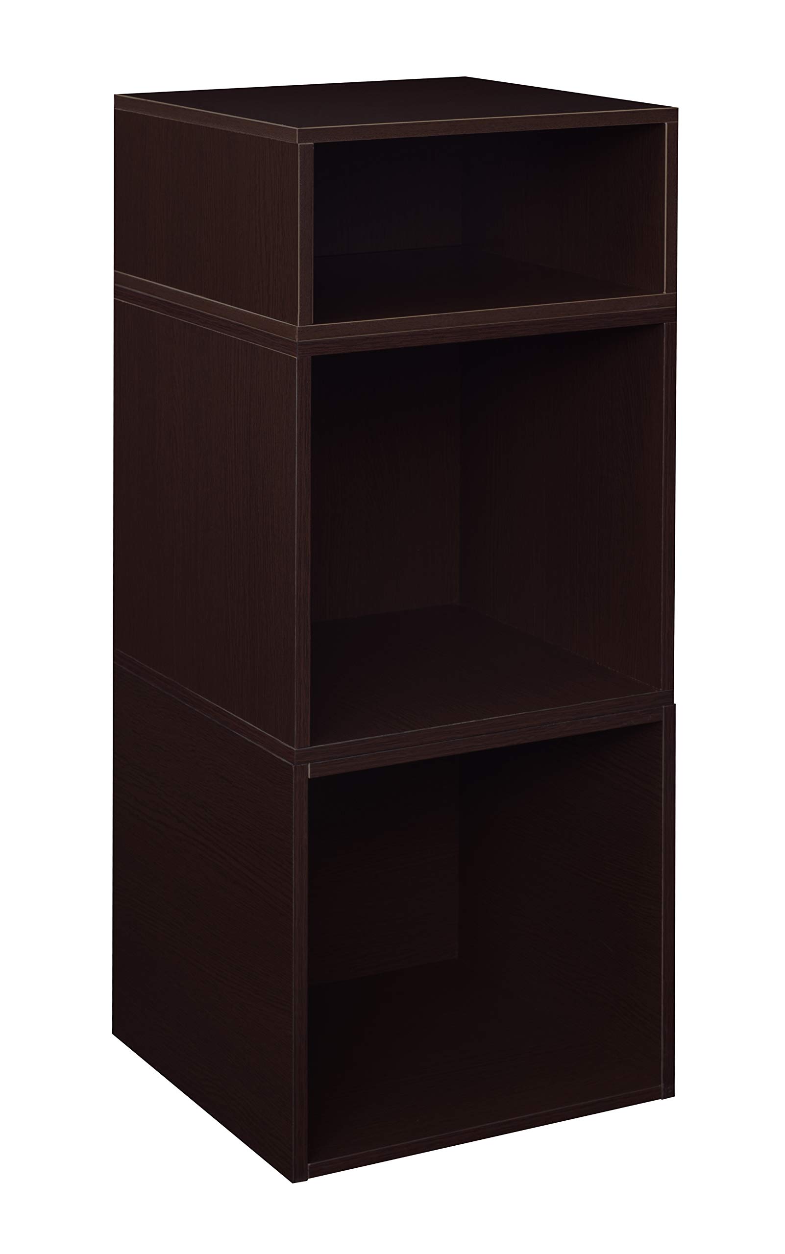Premium Niche Cubo Deluxe Storage Set with Full & Half Size Cubes (2+1) - Truffle Brown | Modular Organizer for Closet, Nursery & Home Office Storage Solutions