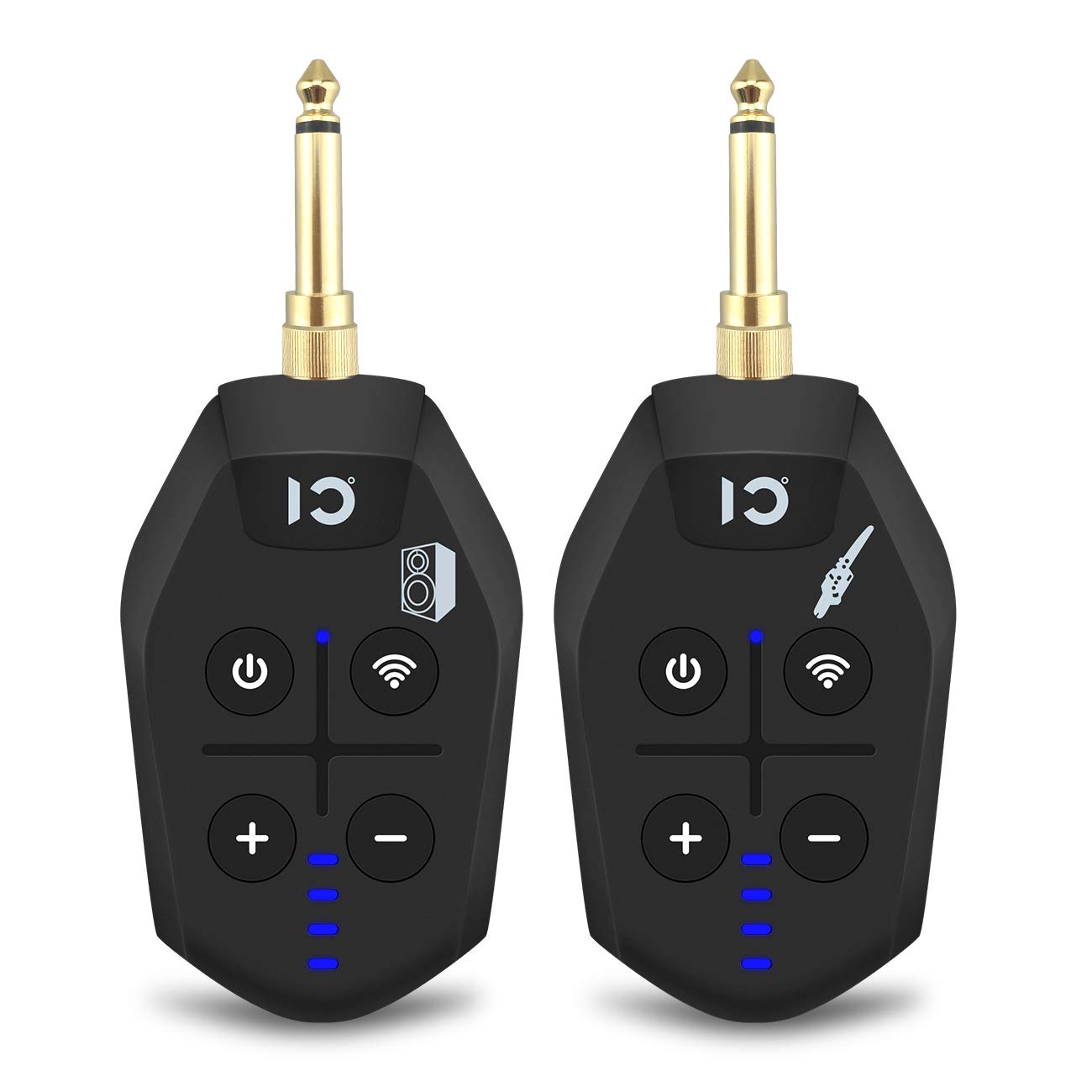 Professional UHF Wireless Guitar System - Rechargeable Transmitter & Receiver Set for Electric Guitar & Bass | Compact 3.8x1.9x0.81 Inch Design | Perfect for Live Performances, Studio Recording & Stage Shows