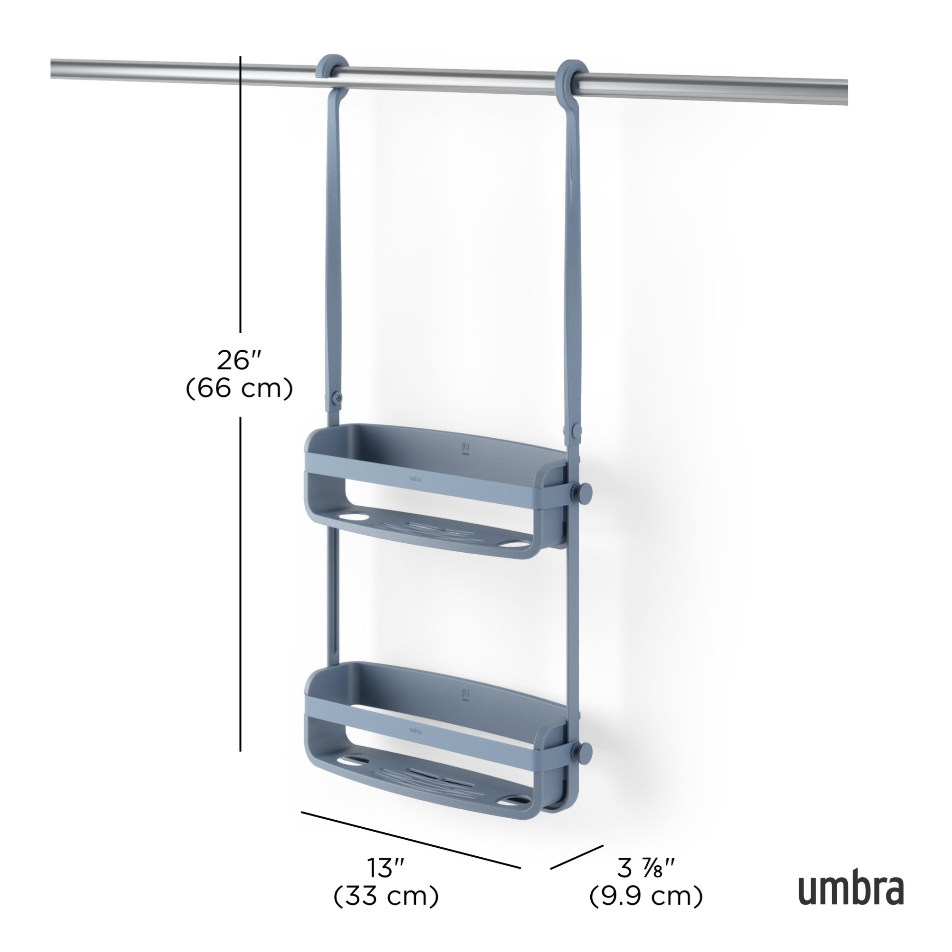 Stainless Steel Flex Shower Caddy Organizer - Rustproof Bathroom Storage Shelf for Shampoo, Soap & Beauty Products - Perfect for Small Spaces & Apartment Bathrooms