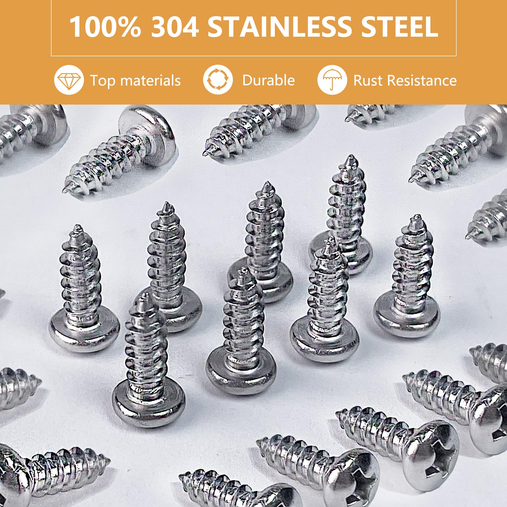 50 Pack 1/5 Inch P-Style Rope Light Clips with Stainless Steel Screws - Outdoor Christmas String Light Mounting Clips for Deck, Patio, Garden & Holiday Decorations