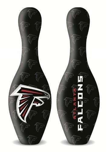 Official NFL Atlanta Falcons Bowling Pin Set - Team Logo Collectible for Fans, Sports Bar Decor, Game Room Accessories | Perfect for Bowling Parties, Man Cave Decor, and Falcons Fan Gifts
