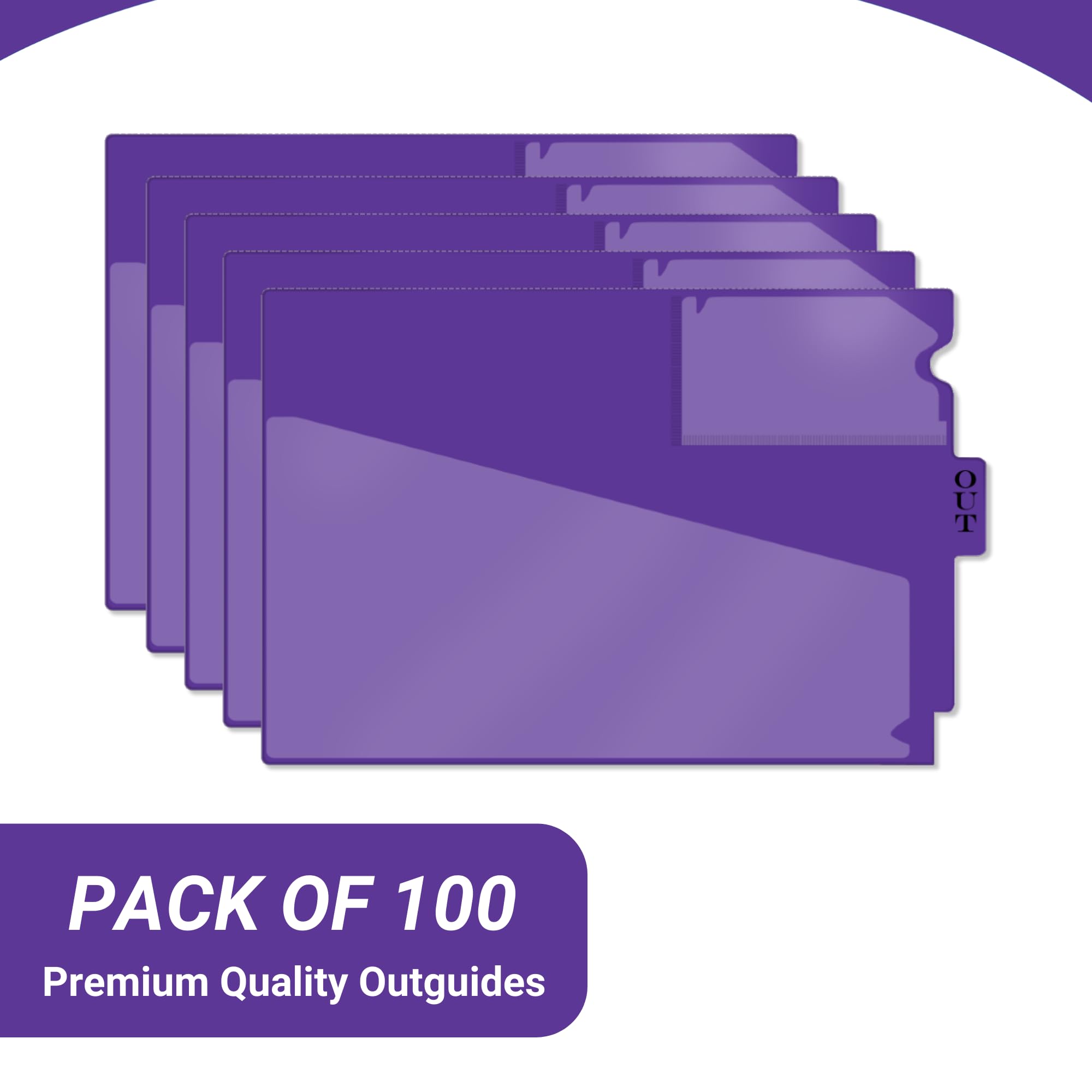 Doctor Stuff - Vinyl File Folders with Center Tab, Diagonal Cut Front Pocket & Top Slip Pocket, Letter Size 9