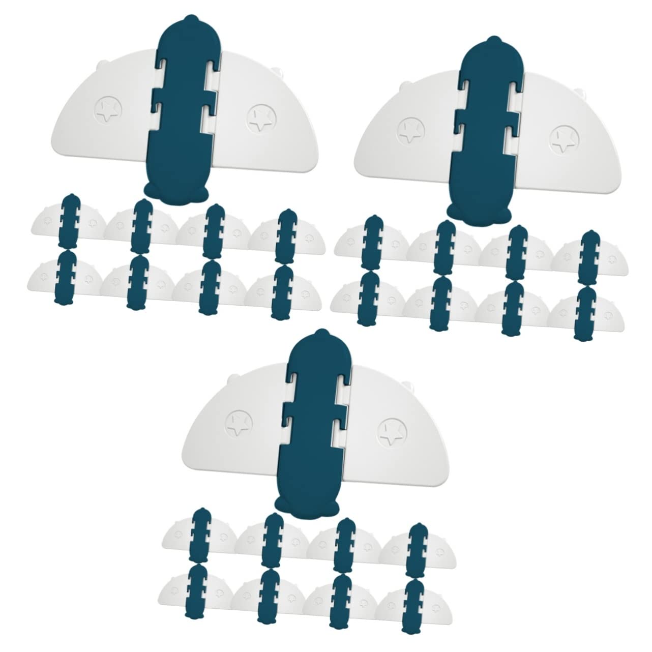 DOITOOL 27-Piece Child Safety Door and Window Locks - ABS Baby Proofing Locks for Sliding Doors, Wardrobes & Cabinets - Secure Your Home for Toddlers & Pets