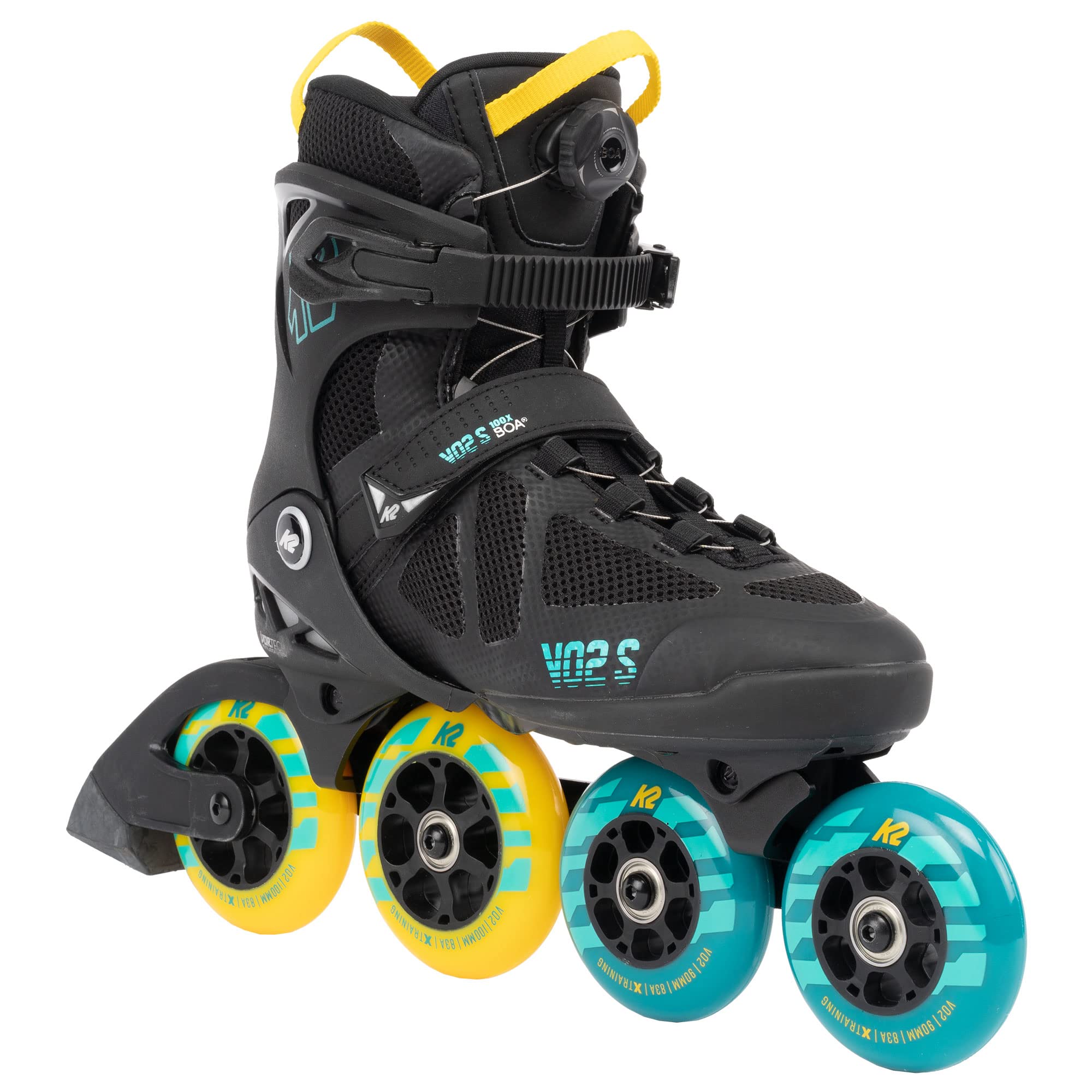 K2 VO2 S 100X BOA Unisex Inline Skates - High-Performance Rollerblades for Fitness, Speed & Urban Skating - Perfect for Adults & Teens