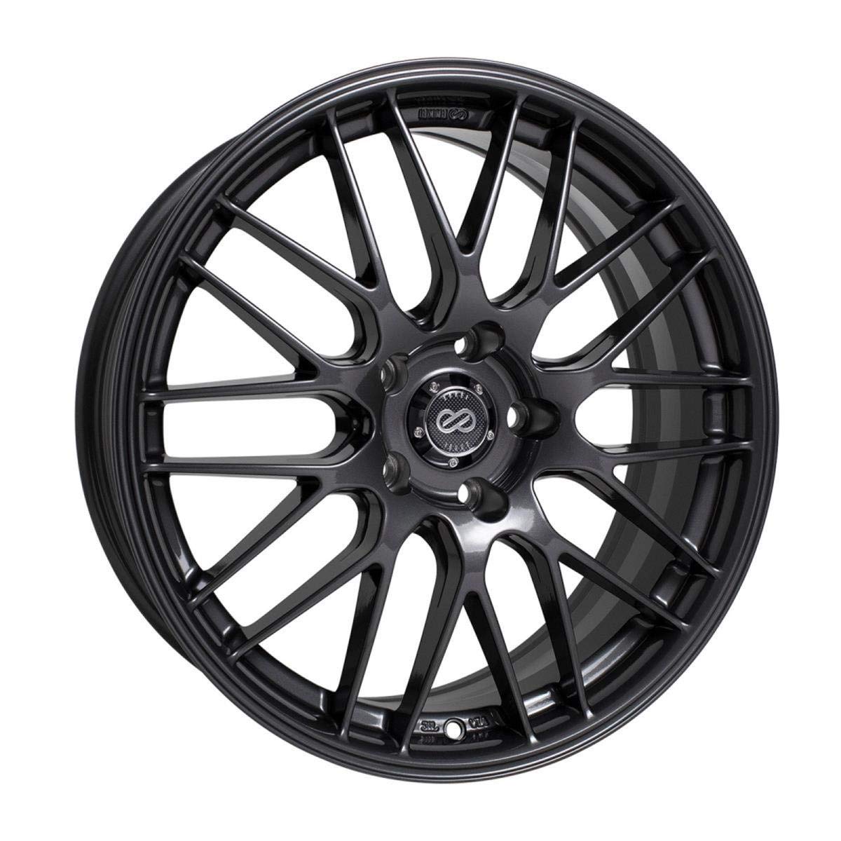 Enkei EKM3 17x7 Gunmetal Wheels 5x114.3 Bolt Pattern - Premium Alloy Rims for Cars, SUVs & Trucks - Perfect for Street Performance & Custom Styling (442-770-6545GM)