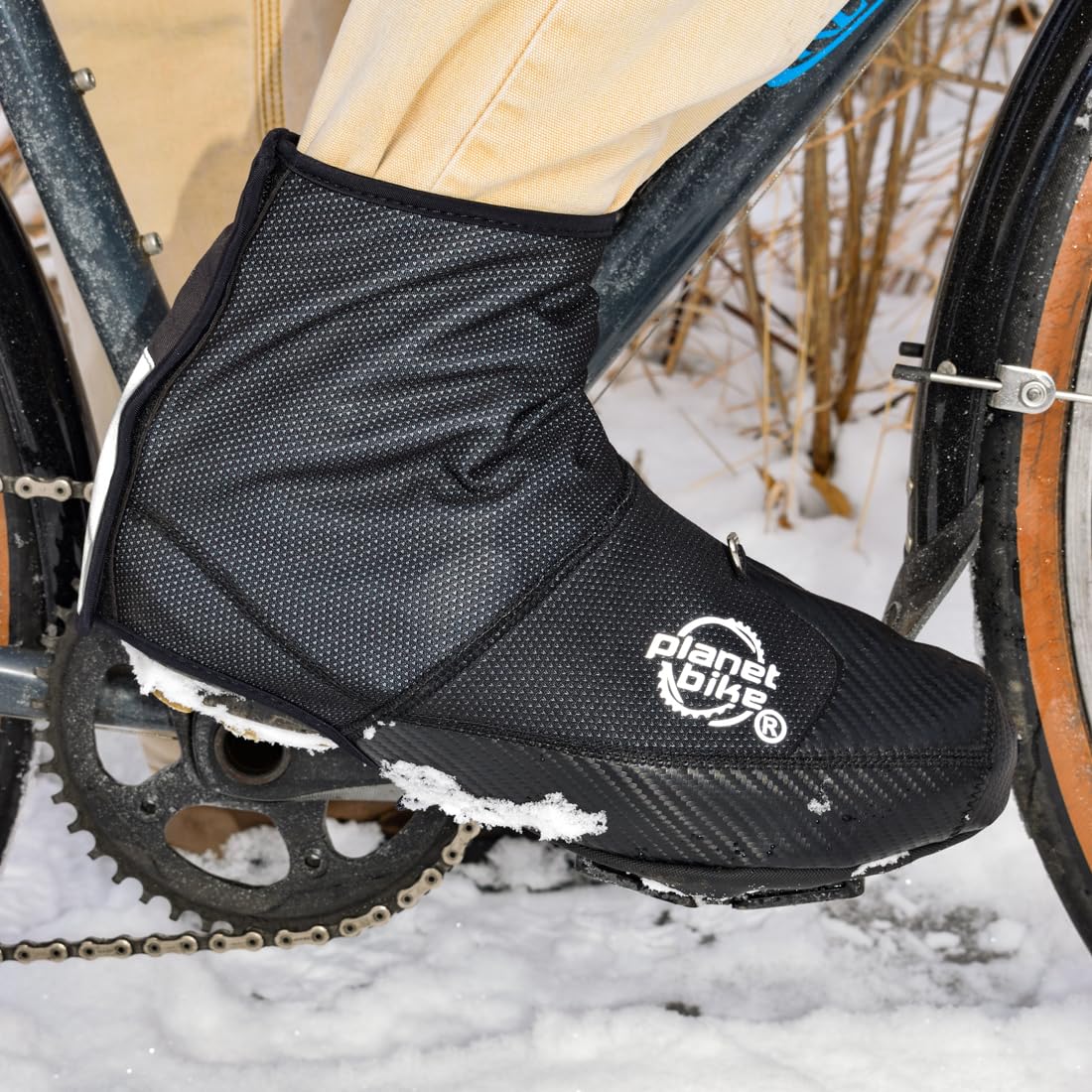 Planet Bike Blitzen Waterproof Shoe Covers for Cycling - Windproof & Breathable Bike Shoe Protection for Men & Women - Perfect for Winter Riding, Commuting & Rainy Day Cycling