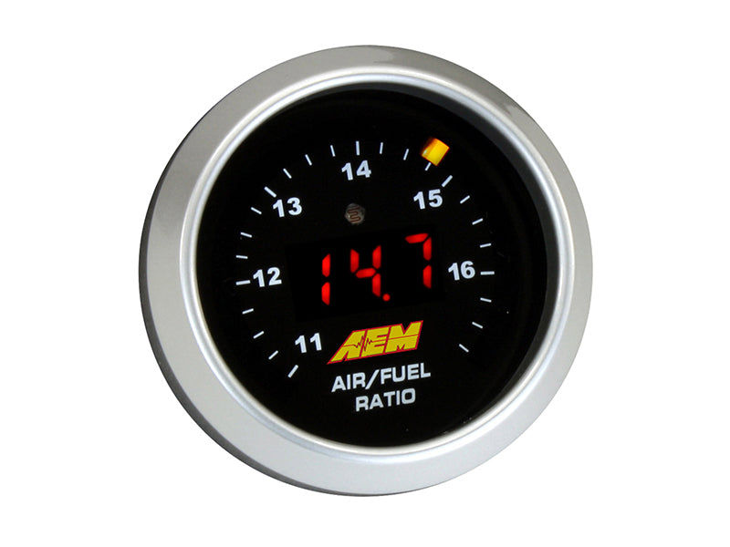 AEM Digital Wideband UEGO Air Fuel Ratio Gauge - High Performance O2 Sensor for Cars, Trucks & Racing - Real-Time AFR Monitoring for Tuning & Diagnostics