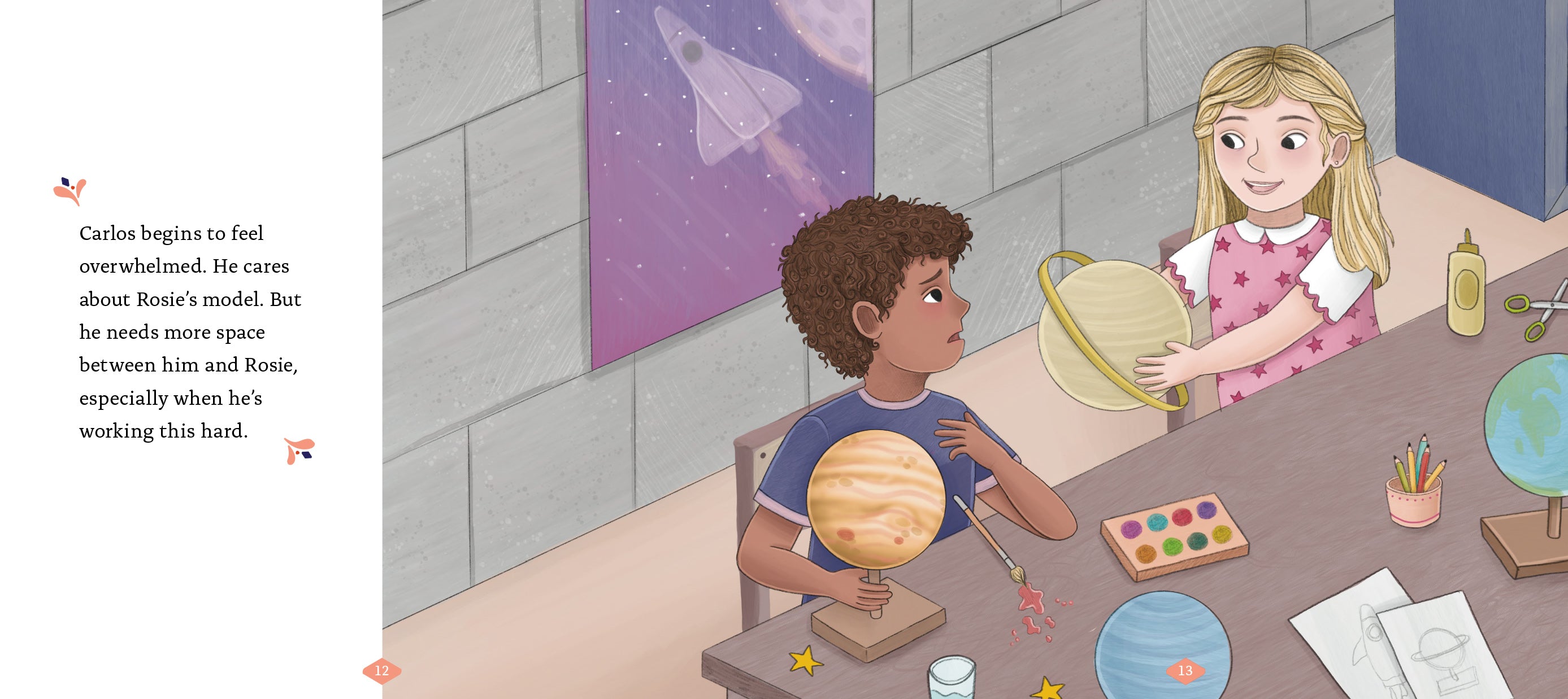 Carlos and Rosie in Space - Fun Sci-Fi Adventure Book for Kids | Perfect for Bedtime Stories & Classroom Reading