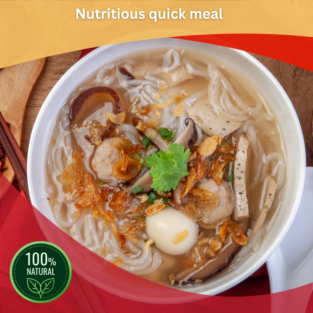 D.M.D BRIDGE BRAND Premium Rice Vermicelli Noodles - Authentic He Yuan Thin Rice Noodles (14oz/400g) | Perfect for Thai, Vietnamese, Chinese & Japanese Cuisine | Ideal for Stir Fry, Pho, Ramen & Hot Pot | Includes Free Steel Spoon | Gluten-Free Asian Noodles