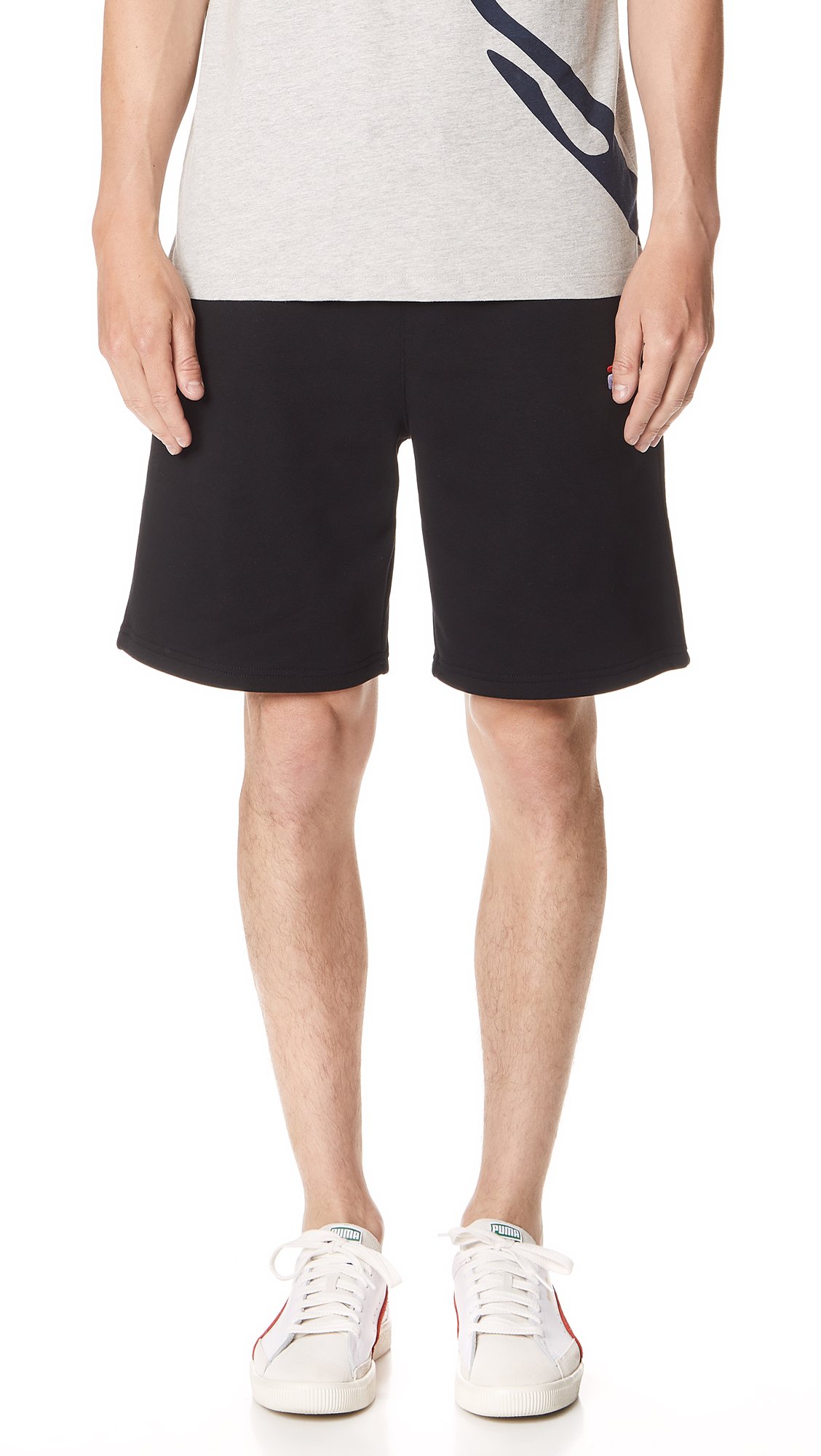 Fila Men's Tanaro Athletic Shorts - Black, Small - Comfortable Running & Gym Workout Shorts for Men