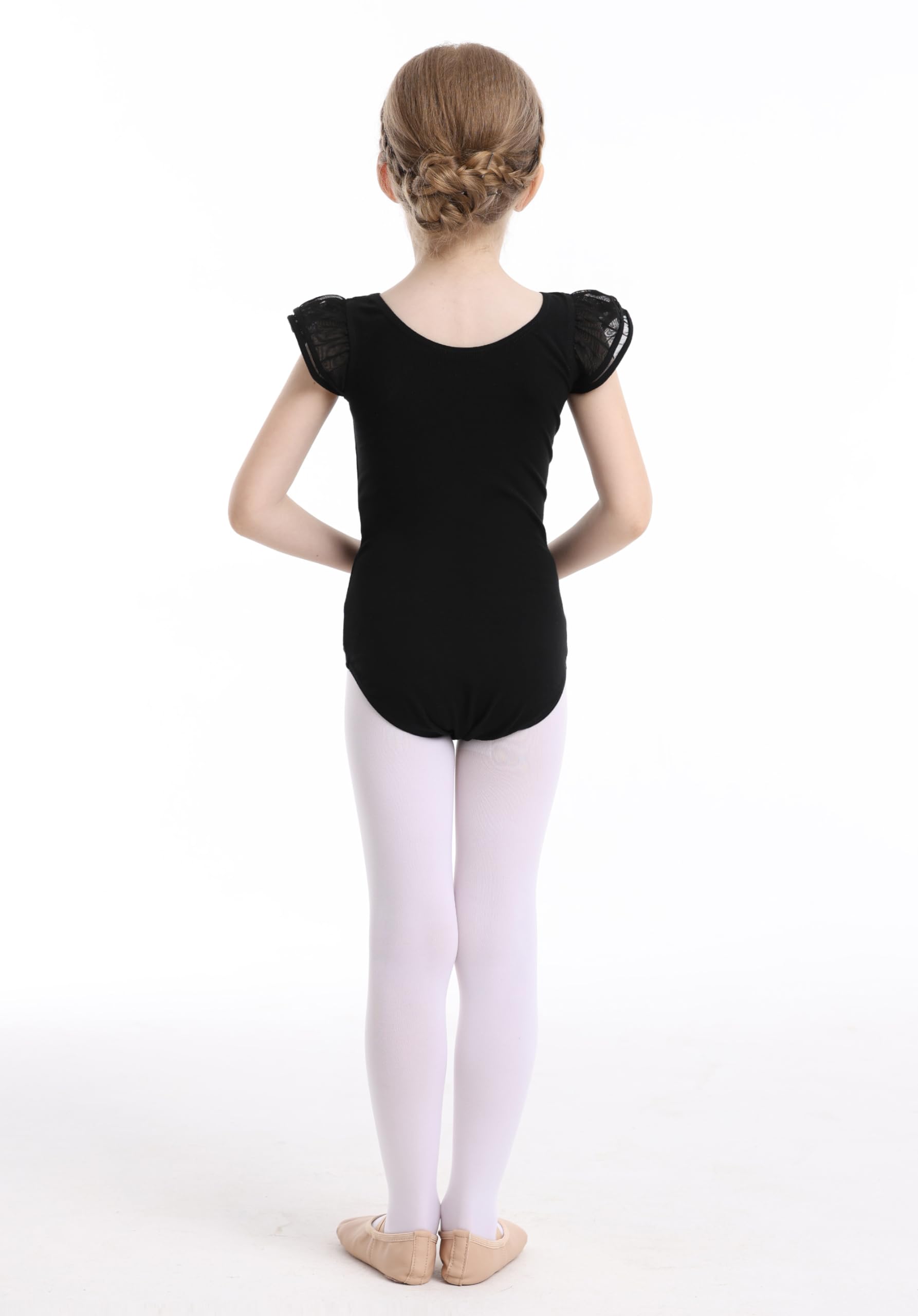 Toddler Girls Ballet Leotard with Swallowtail Tutu Skirt & Flutter Sleeves - Perfect for Dance Classes, Recitals, and Performances