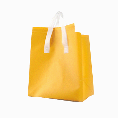 Insulated Yellow Takeout Bags - Tamper Evident Food Delivery Bags (10.25