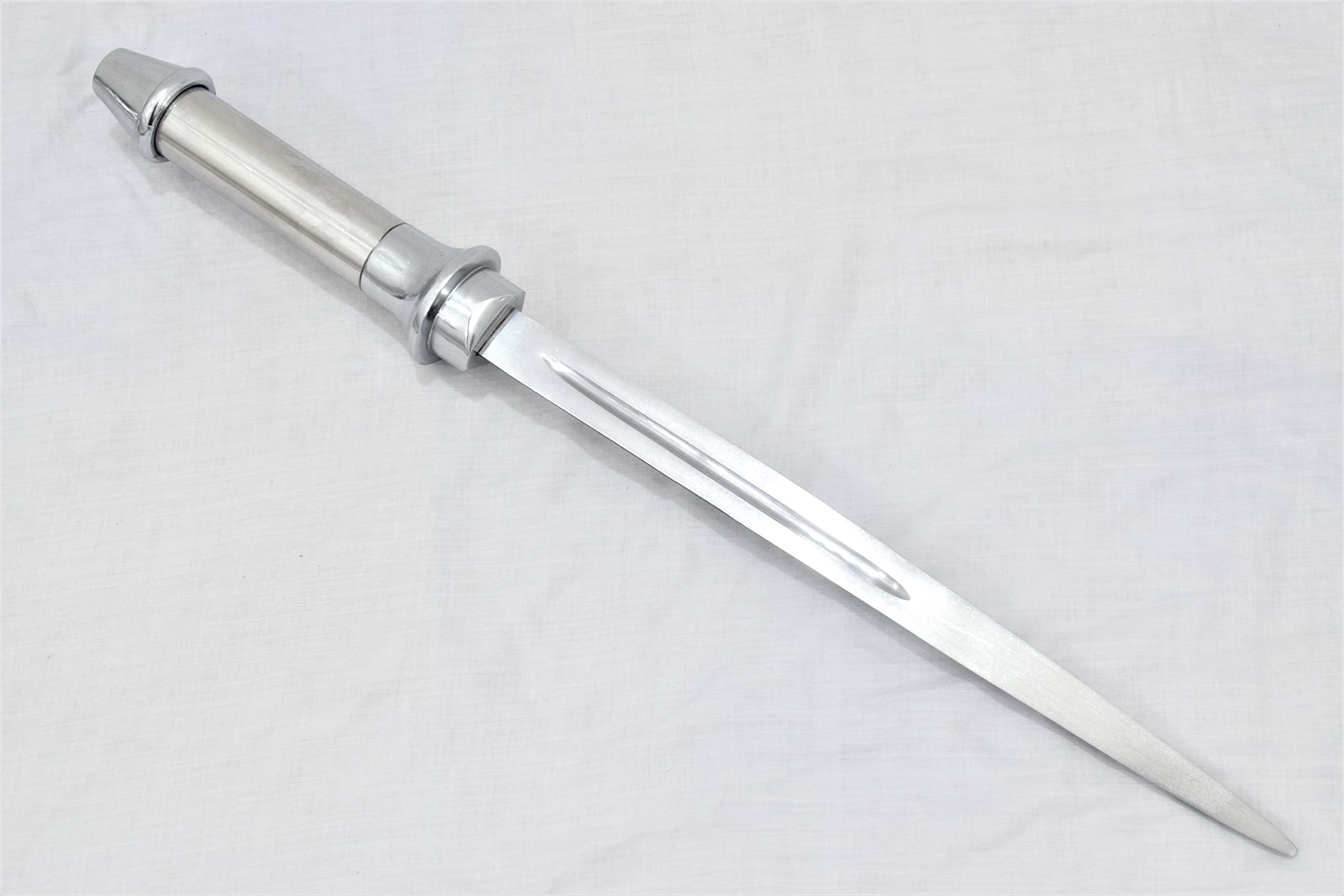 Angel Blade with Display Stand - Supernatural Silver Collectible Knife for Cosplay, Halloween, and Fantasy Decor