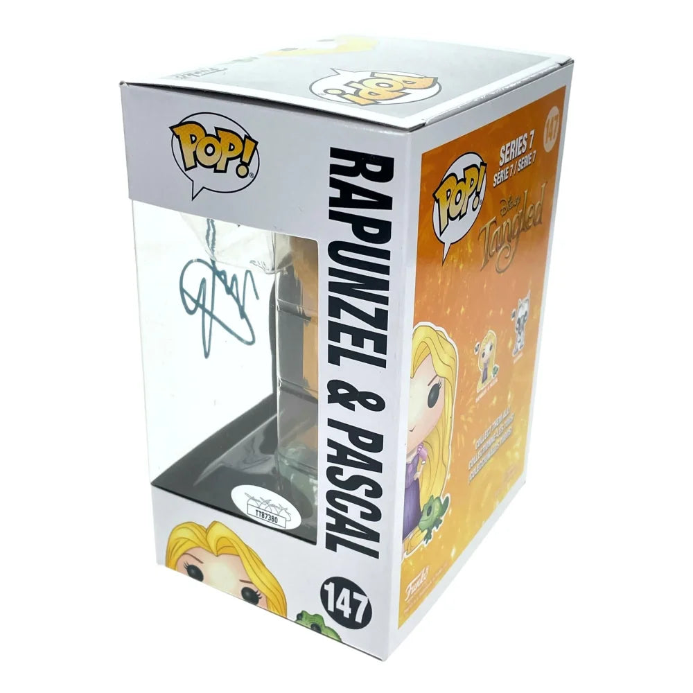 Mandy Moore Autographed Tangled Funko Pop #147 - Rapunzel & Pascal Signed Collectible with JSA COA - Perfect for Disney Fans, Movie Memorabilia Collectors & Gift Giving