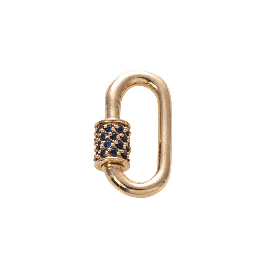 14K Gold Blue Sapphire Baby Lock Necklace by Marla Aaron - Elegant Jewelry for Women, Perfect for Gifts, Weddings & Special Occasions