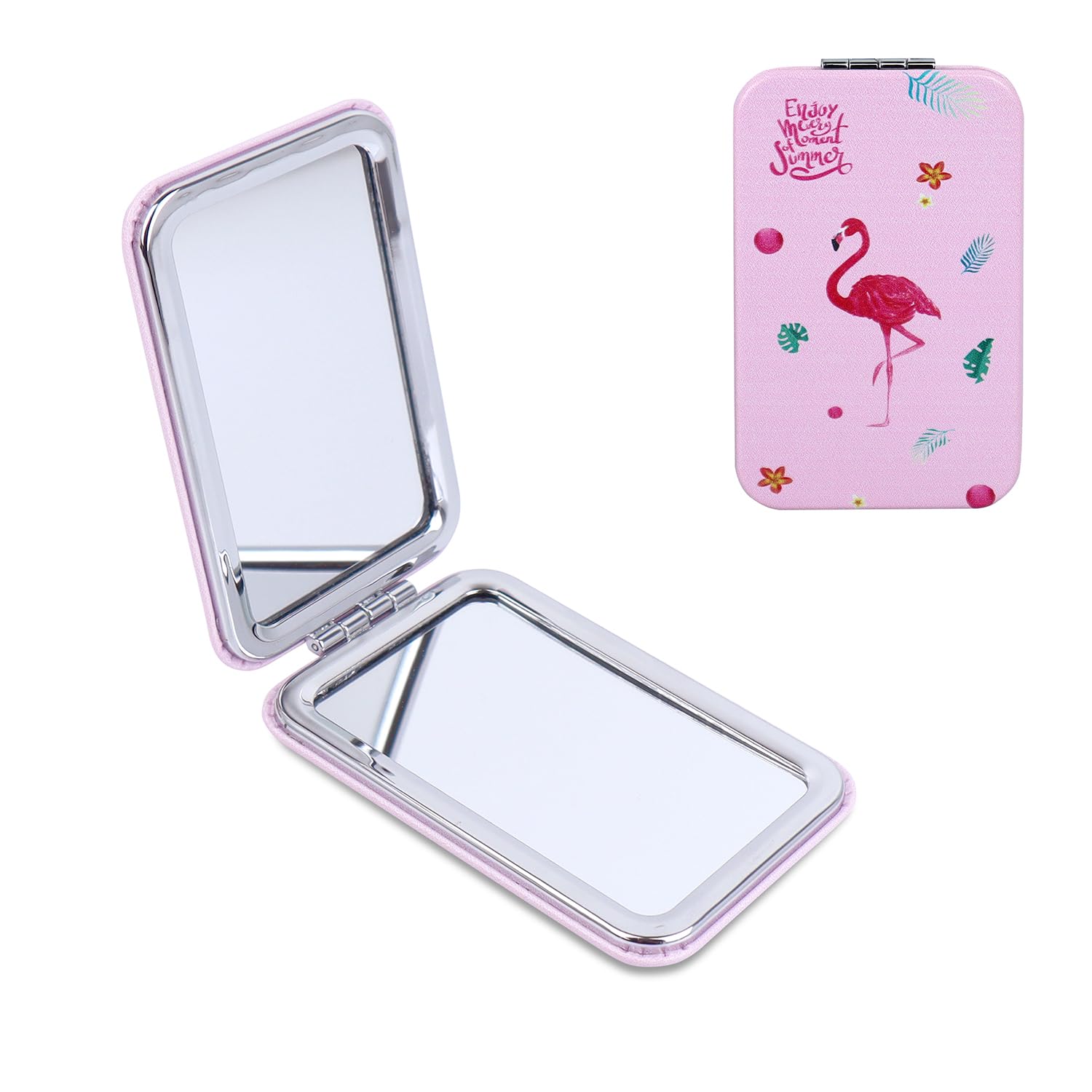 NFI Essentials Dressing Table Cosmetic Makeup Mirror with Stand - Rectangle Vanity Mirror for Bathroom, Bedroom & Shaving | Adjustable Standing Mirror with Magnifying Feature - Perfect for Makeup Application, Grooming & Home Decor