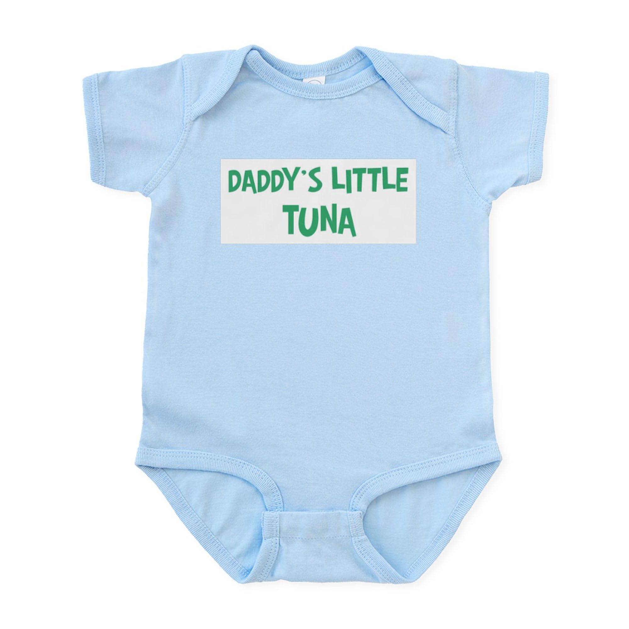 CafePress Daddy's Little Tuna Baby Bodysuit - Adorable Infant Romper for Newborns & Toddlers | Perfect for Family Photos, Beach Outings & Playtime