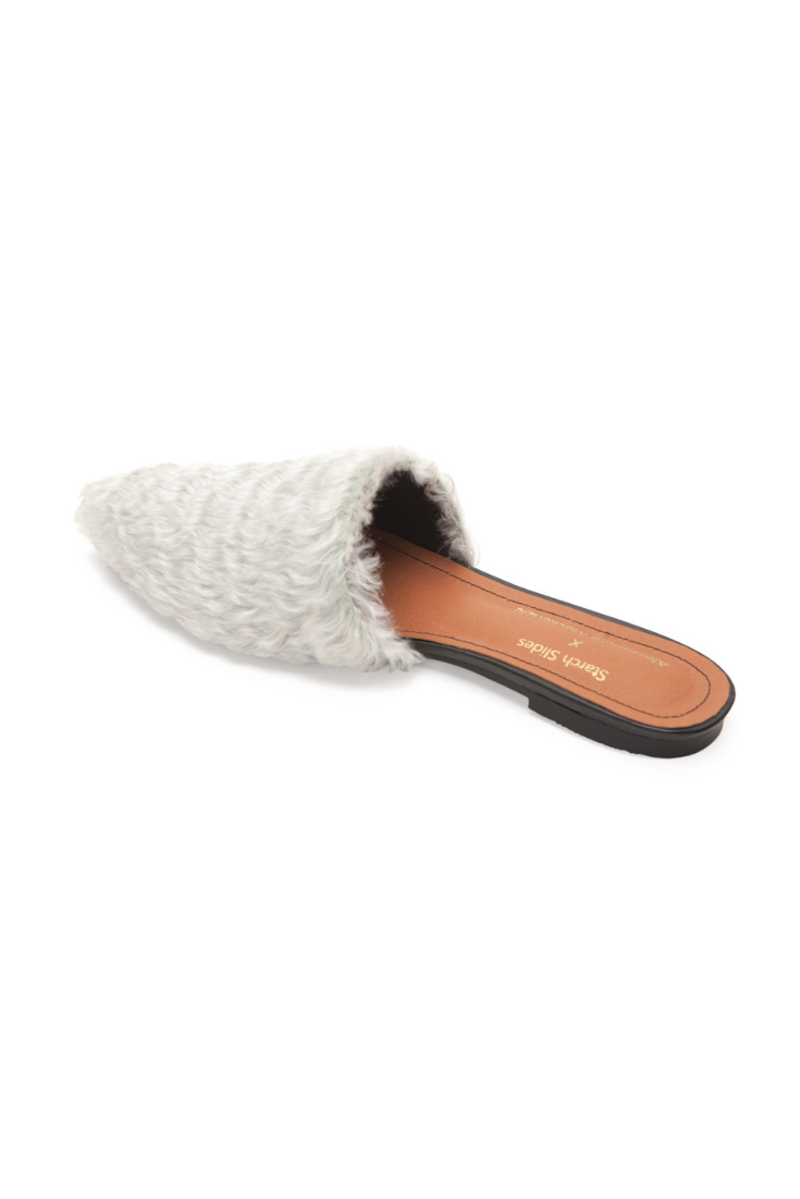 AM x STARCH SLIDES Silver Sandals - Comfortable Summer Slides for Men & Women | Beach, Pool, Gym & Casual Wear