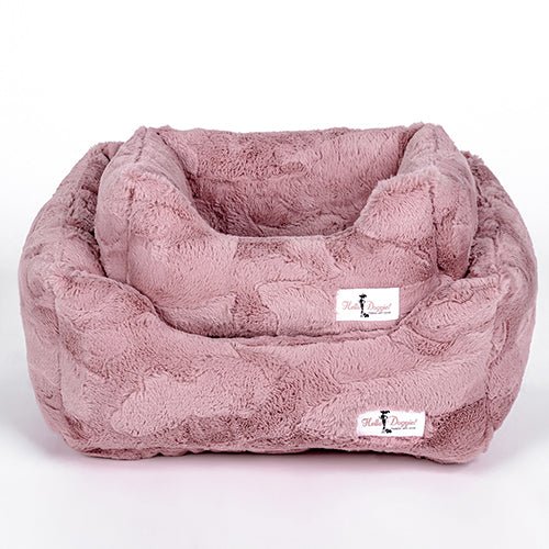 Premium Orthopedic Dog Bed in Mauve - Soft & Supportive Pet Couch for Small to Medium Dogs - Perfect for Bedroom, Living Room or Crate Comfort