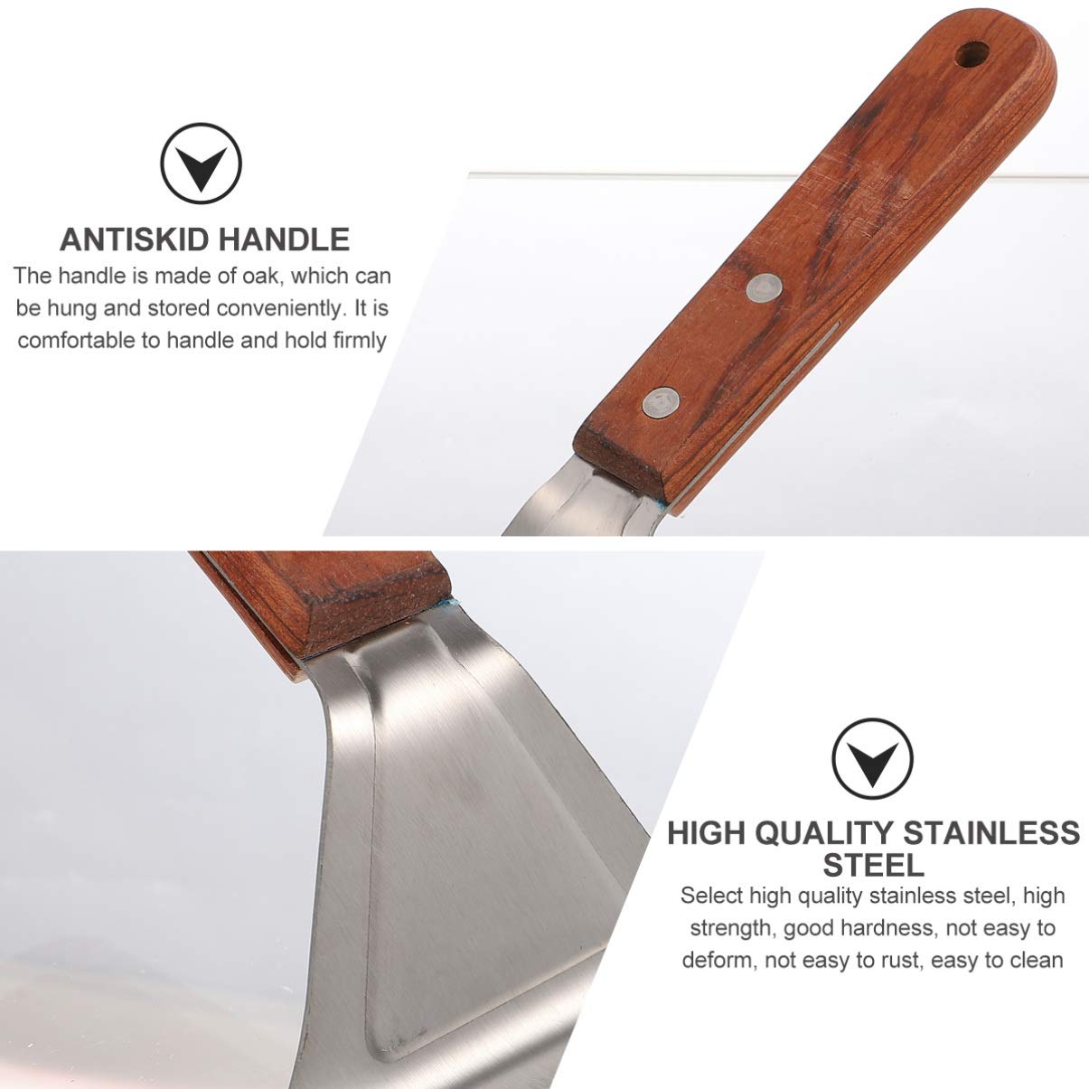 DOITOOL Stainless Steel Pizza Spatula - Professional Pizza Peel for Baking, Serving & Transferring - Perfect for Kitchen, Restaurants & Outdoor BBQ - Non-Stick Pizza Turner, Cake Lifter & Bread Server Tool