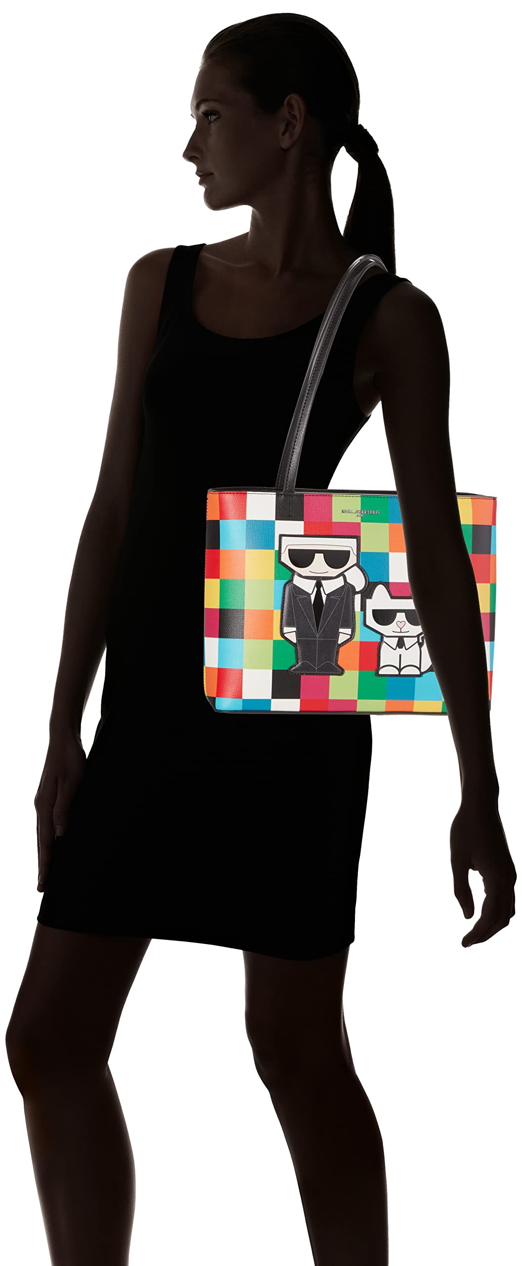 Karl Lagerfeld Paris Maybelle Tote Handbag for Women - Luxury Designer Leather Shoulder Bag - Perfect for Work, Travel & Everyday Use