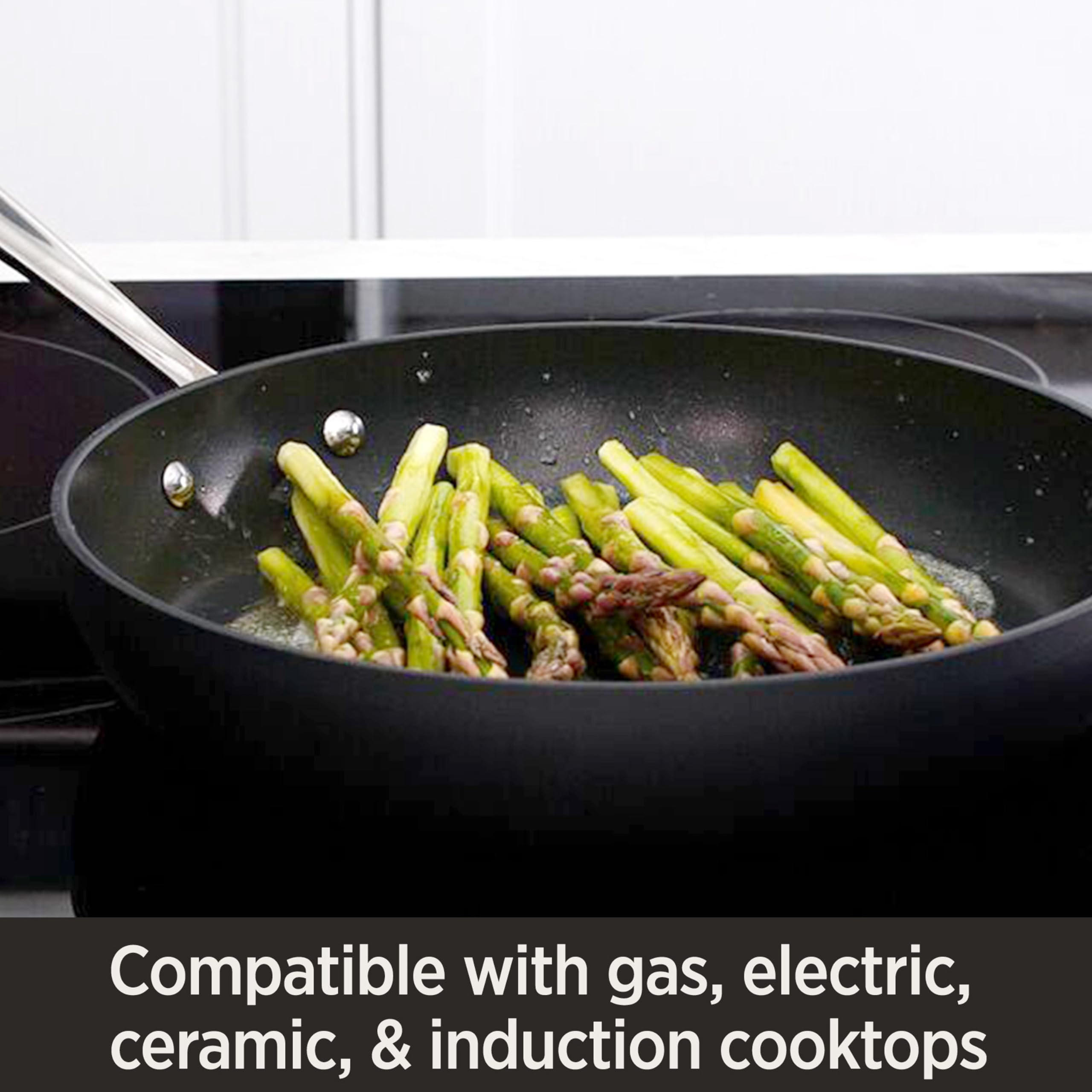 All-Clad HA1 Hard Anodized Nonstick Fry Pan Set - 2-Piece (8 & 10 Inch) Induction Compatible, Oven & Broiler Safe up to 500°F - Premium Black Cookware for Sautéing, Frying & Baking - Dishwasher Safe for Easy Cleaning
