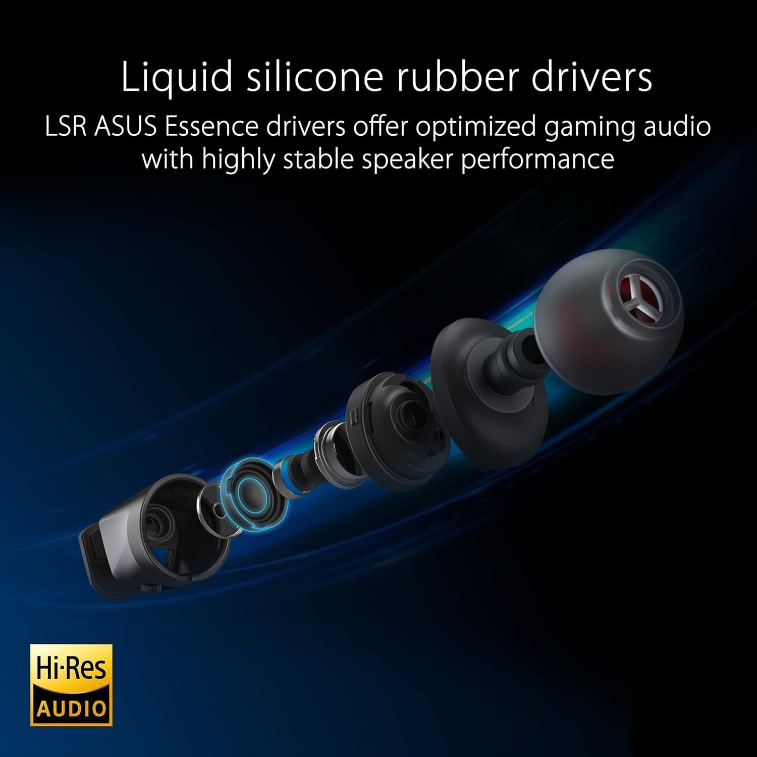 ASUS ROG Cetra II True Wireless Gaming Earbuds with ANC, Built-in Mic & USB-C - Immersive Gaming & Music Experience for PC, Mobile & Console