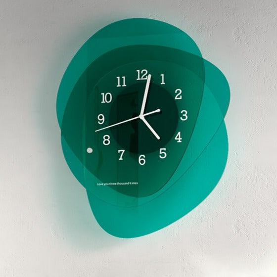 Luxury Acrylic Wall Clock - Modern Decorative Art for Living Room, Bedroom & Office - Silent Non-Ticking Battery Operated - Perfect Home Decor Gift Idea