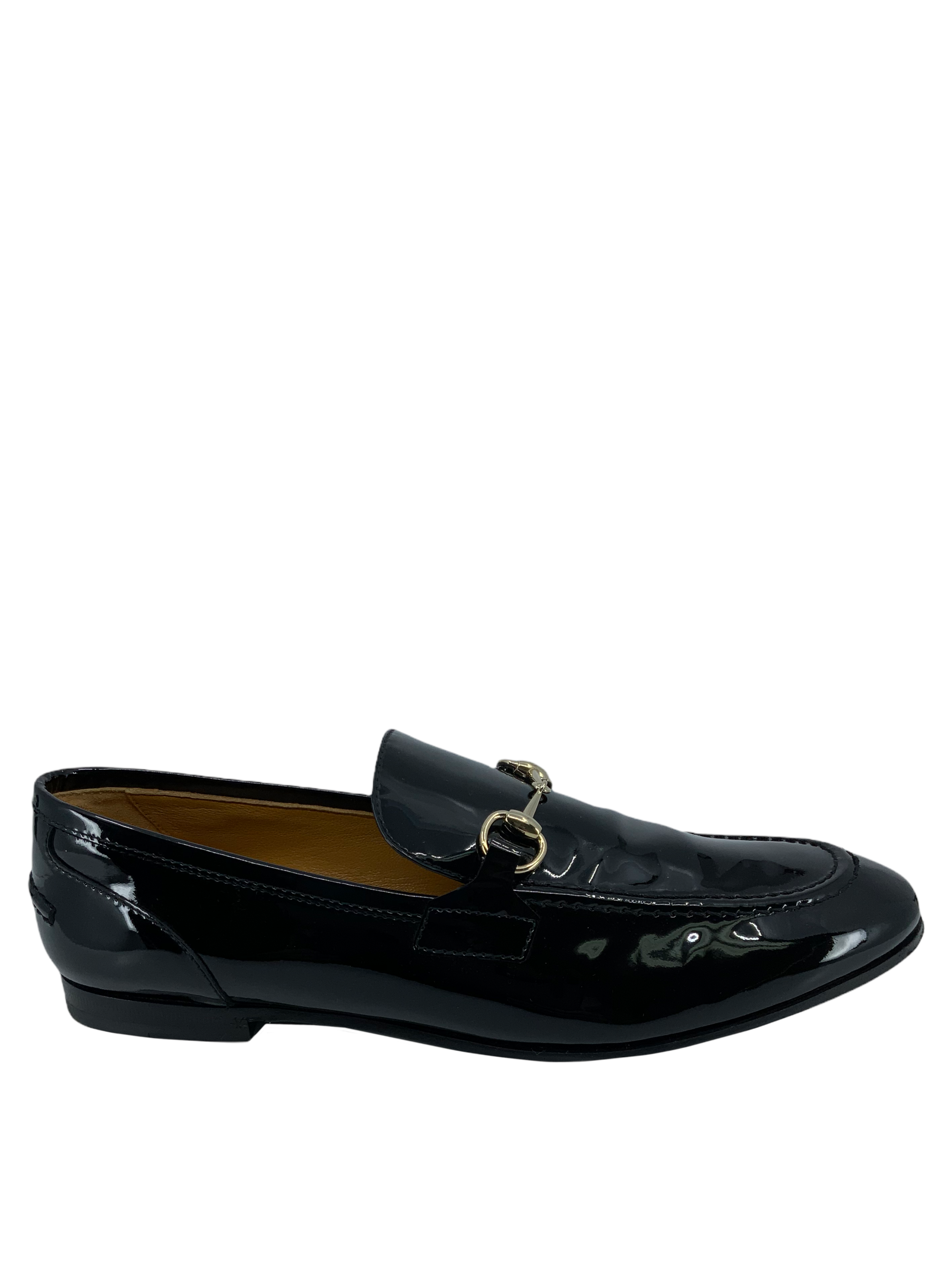 Gucci Classic Patent Leather Horsebit Loafers for Men - Size 8.5 US - Premium Italian Designer Shoes for Business, Office & Formal Occasions
