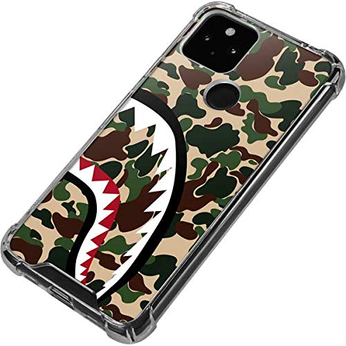 Skinit Clear Phone Case for Google Pixel 5 - Shark Teeth Street Camo Design | Protective Slim Cover | Perfect for Outdoor Adventures & Daily Use