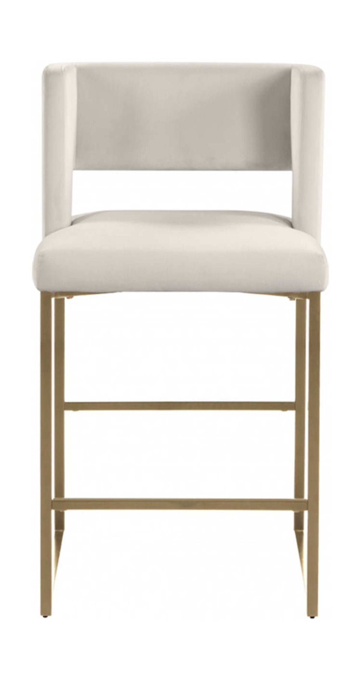 2-Pack Beige Counter Stools - Modern Kitchen Bar Stools for Dining, Breakfast Nook & Home Decor