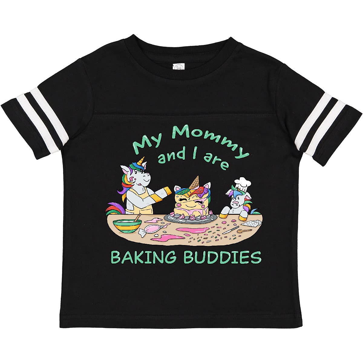 Inktastic My Mommy and I are Baking Buddies Toddler T-Shirt - Cute Matching Mother & Daughter Baking Outfit for Family Kitchen Activities