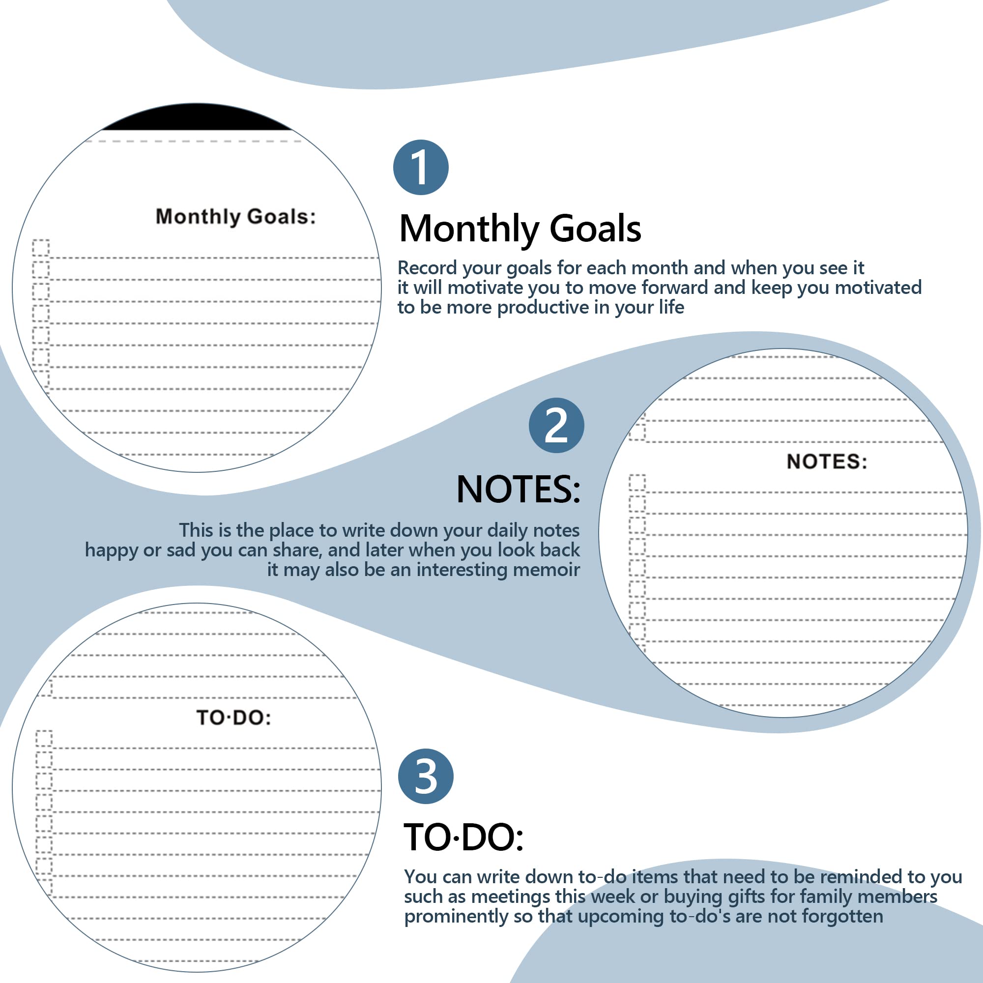 2024-2025 Desk Calendar - 18 Month Planner from July 2024 to December 2025 | 12x17 Inch Large Format with Perforated Pages | Perfect for Classroom, Office & Family Planning (2-Pack)
