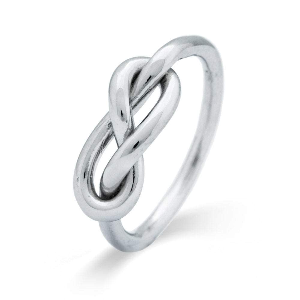 EVE'S ADDICTION Infinity Knot Rings for Women - Sterling Silver Infinity Knot Ring - Elegant Jewelry Gift for Mom, Wife, Sister - Perfect for Anniversaries, Birthdays & Special Occasions