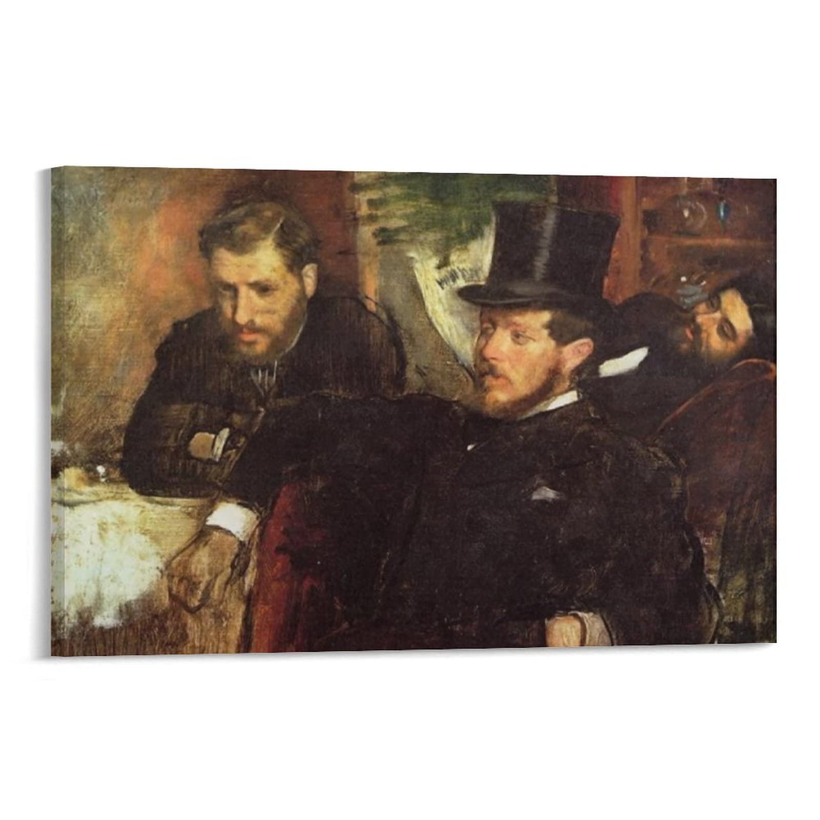 Edgar Degas Jeantaud, Linet And Laine Painting Poster - Premium Canvas Wall Art Print (12x18 inches/30x45cm) - Framed or Unframed Home Decor for Living Room, Bedroom & Office