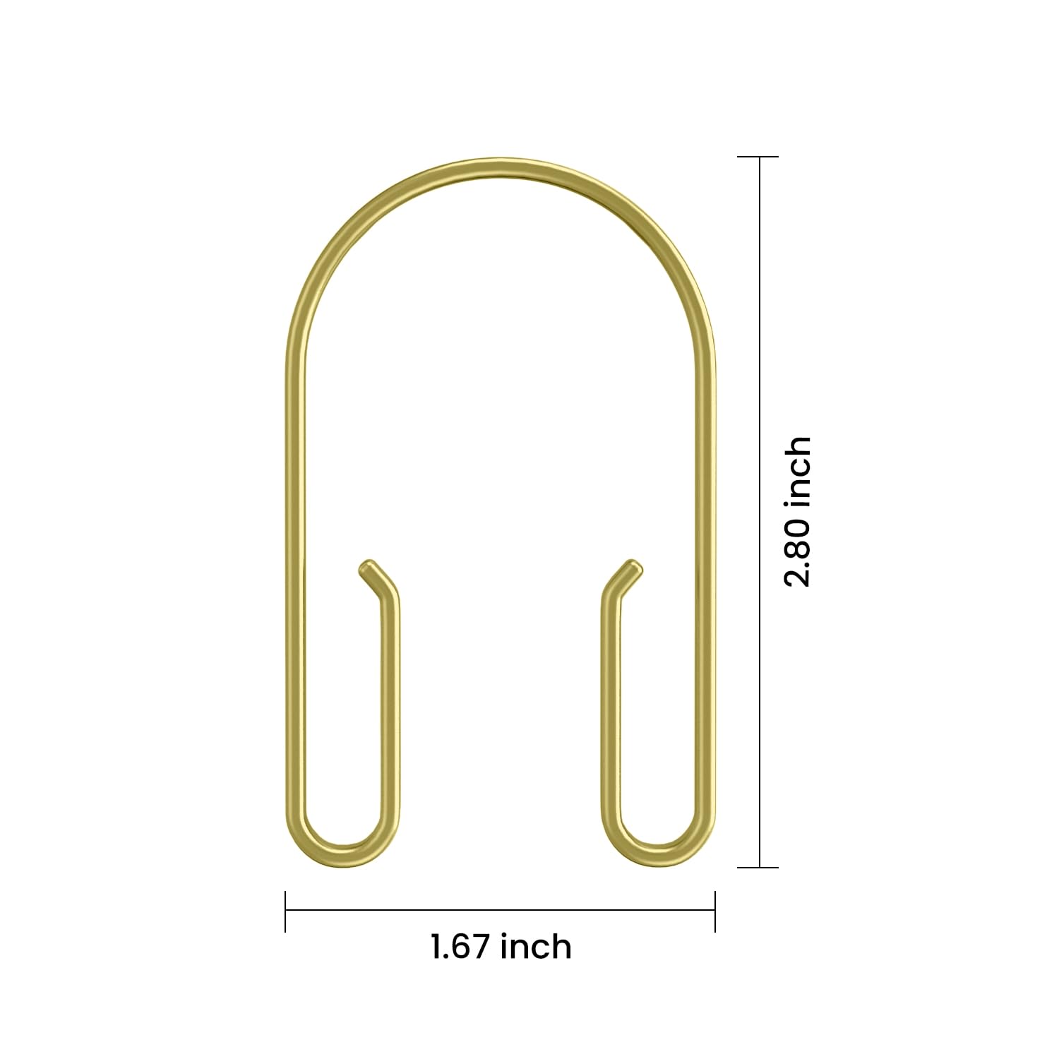 Premium Gold Shower Curtain Rings - 12 Pack Rust-Proof Double Sided Hooks with Smooth Sliding Anti-Drop Design for Bathroom & Shower - Perfect for Modern Home Decor and Spa-Like Experience