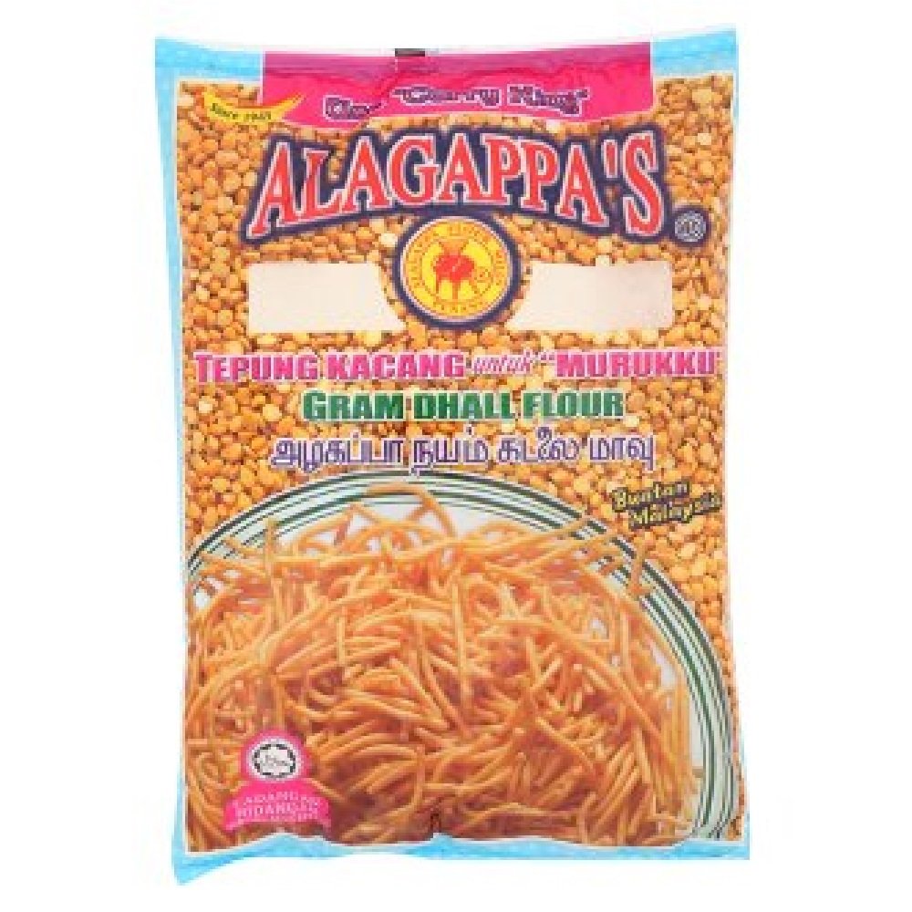 Alagappa's Gram Dhall Flour 400g (6 Packs) - Premium Chickpea Flour for Gluten-Free Cooking, Baking & Indian Cuisine - Perfect for Pakoras, Rotis & Healthy Recipes