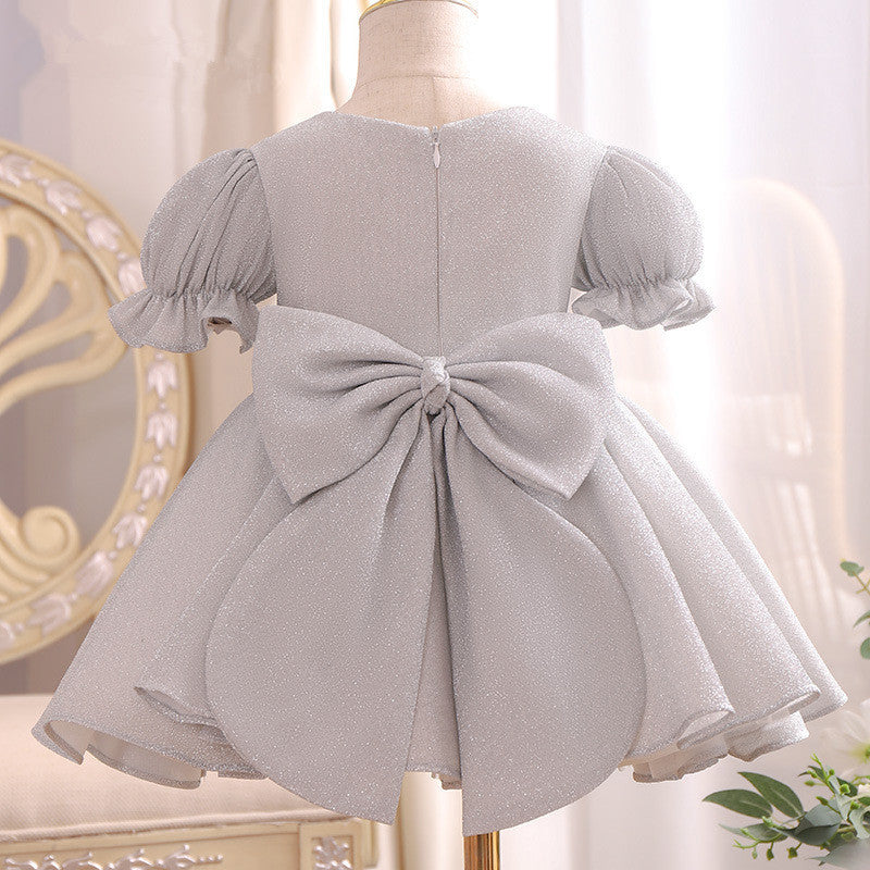 Elegant Baby Girl Princess Dress with Puffy Bow - Cute Prom Party Gown for Toddler Girls | Perfect for Birthday, Pageant, and Special Occasions